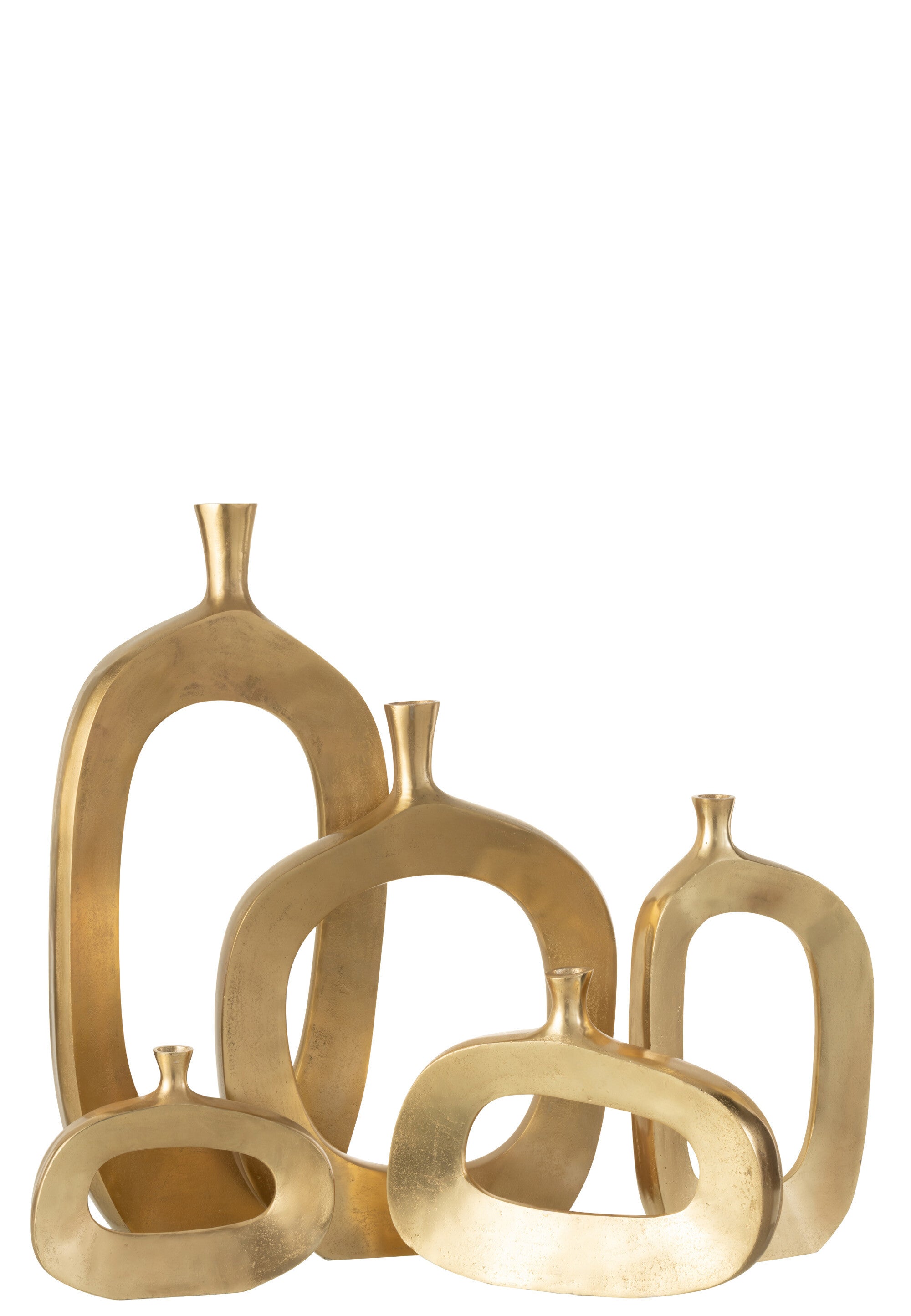 Deko Vase Nina Aluminium Gold Large