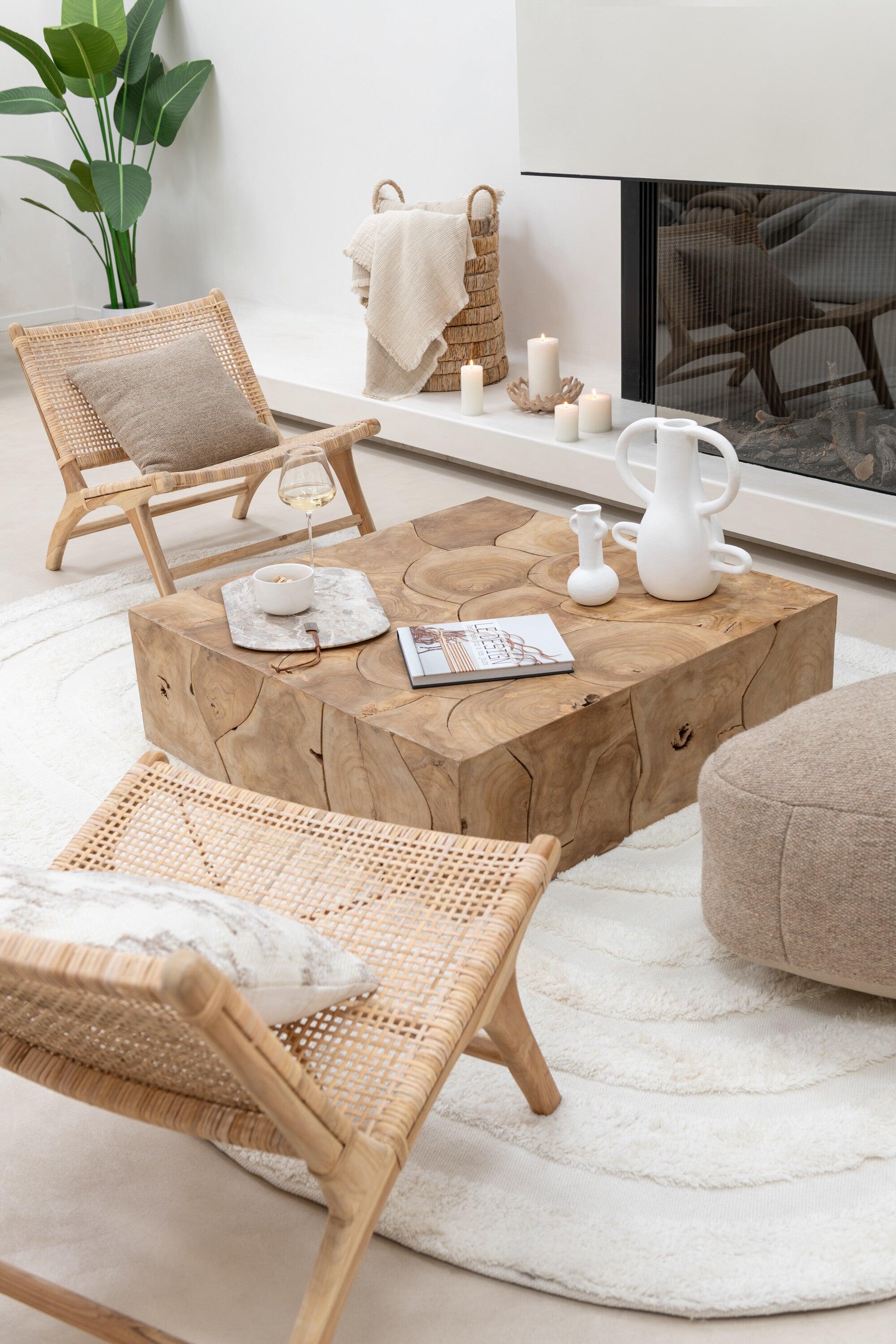 LOUNGE STUHL LOCKER GEWEBT RATTAN NATUR