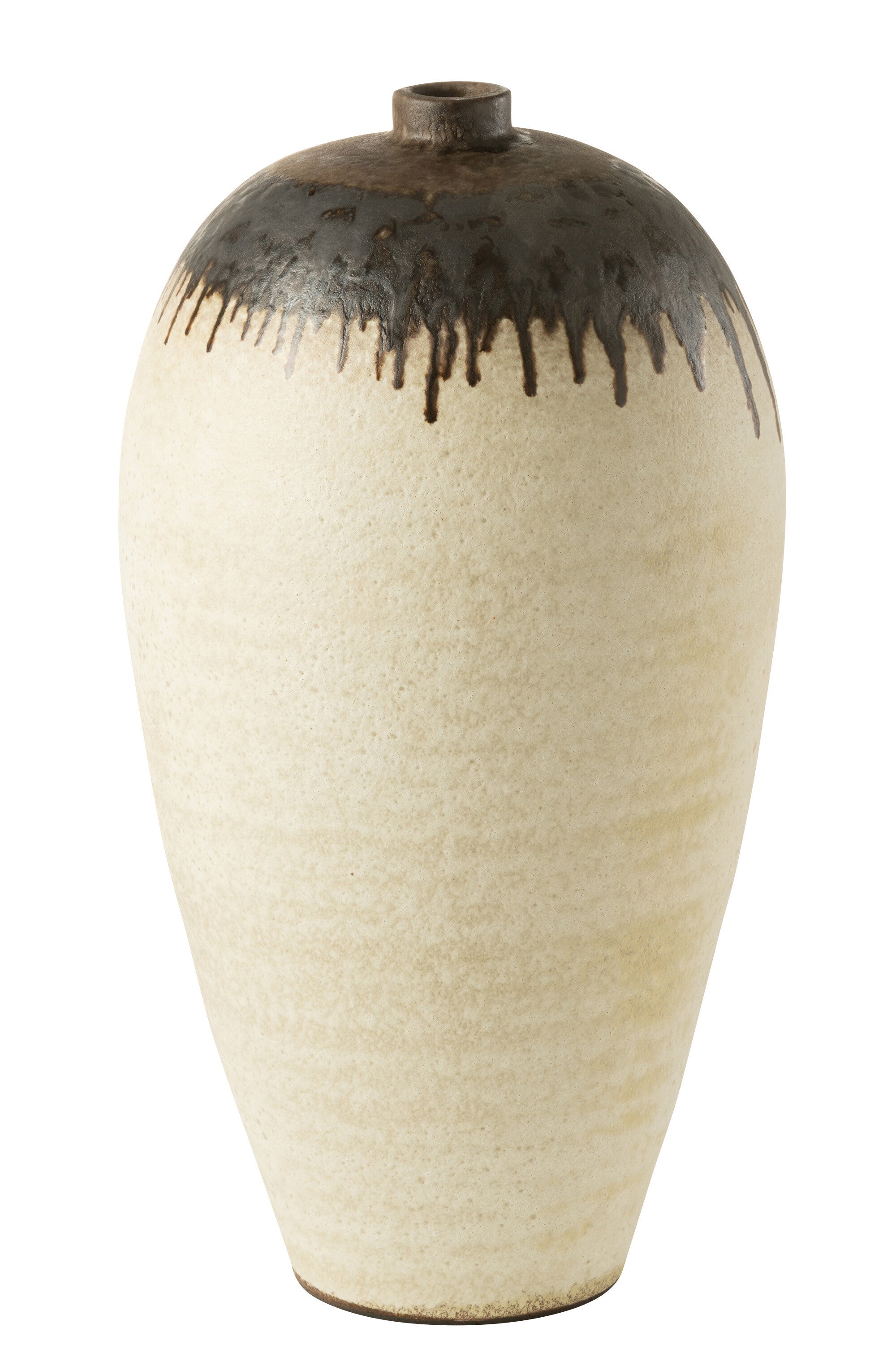 VASE LOMBOK KERAMIK BEIGE/BRAUN LARGE