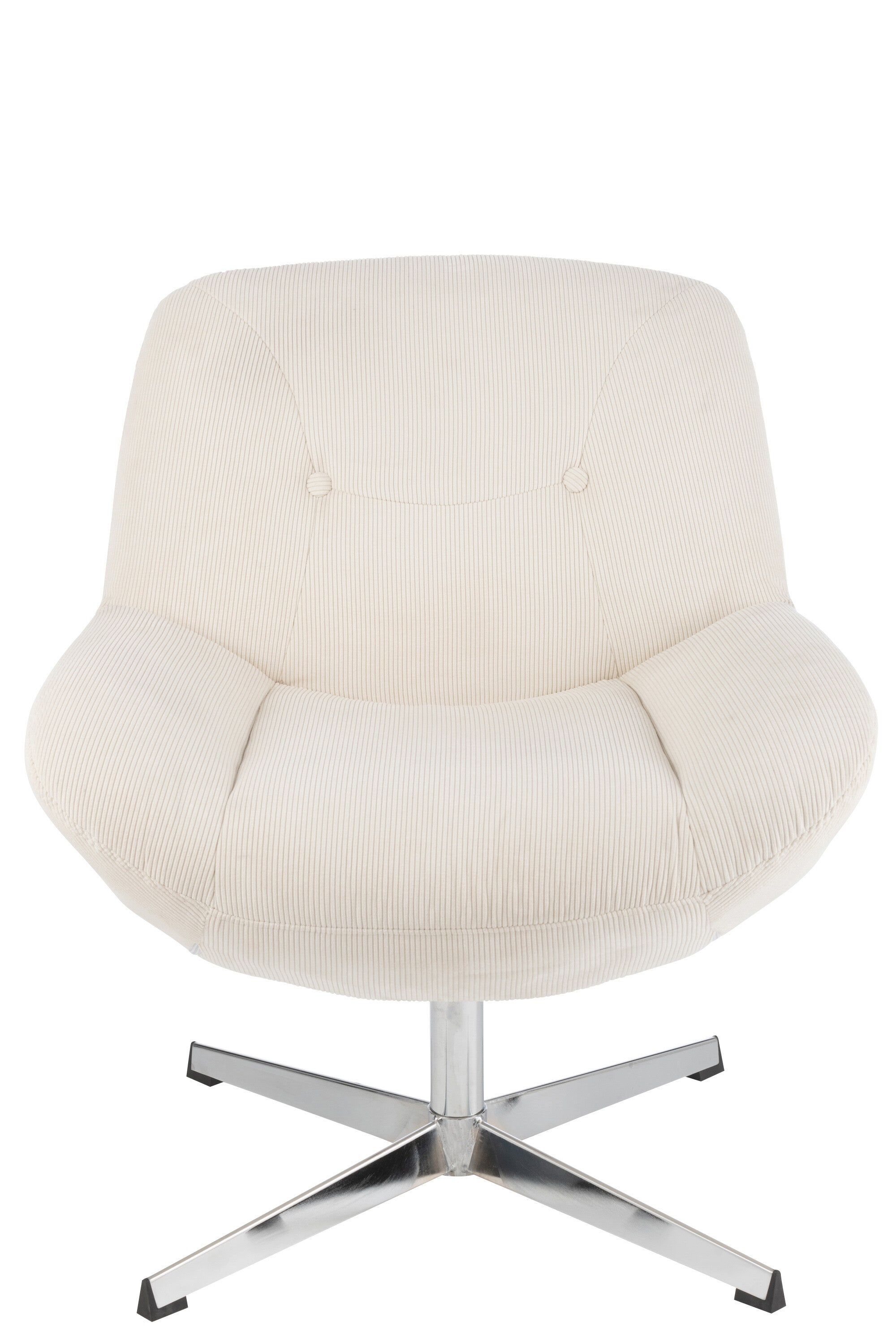 Loungestuhl Chill Metall/Textil Silber/Creme