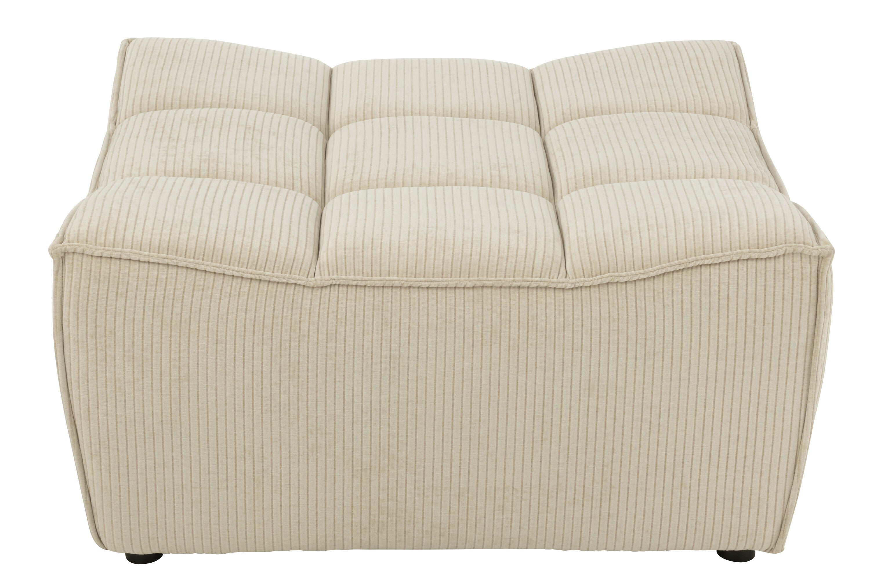 Hocker Grid Pappelholz/Schaum Beige