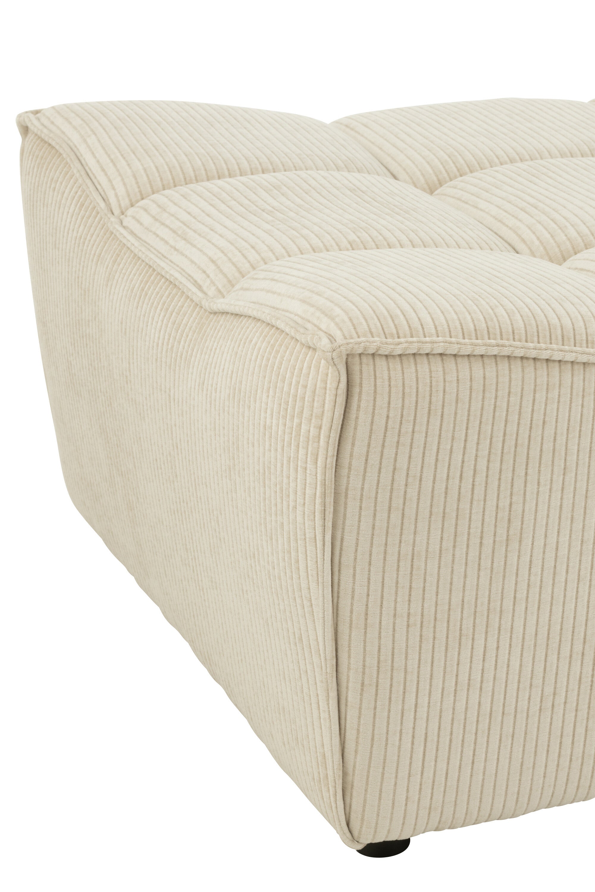 Hocker Grid Pappelholz/Schaum Beige