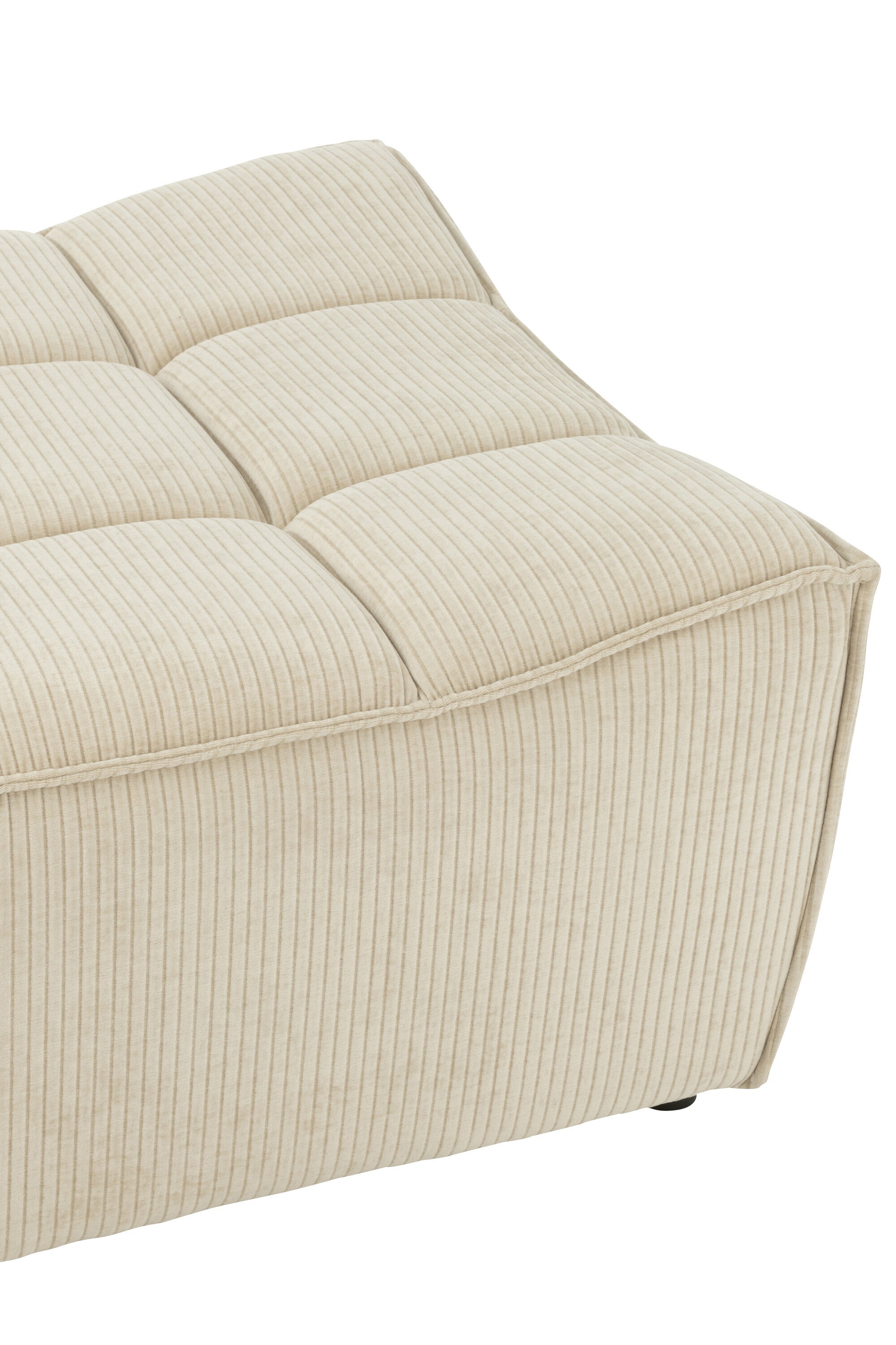 Hocker Grid Pappelholz/Schaum Beige