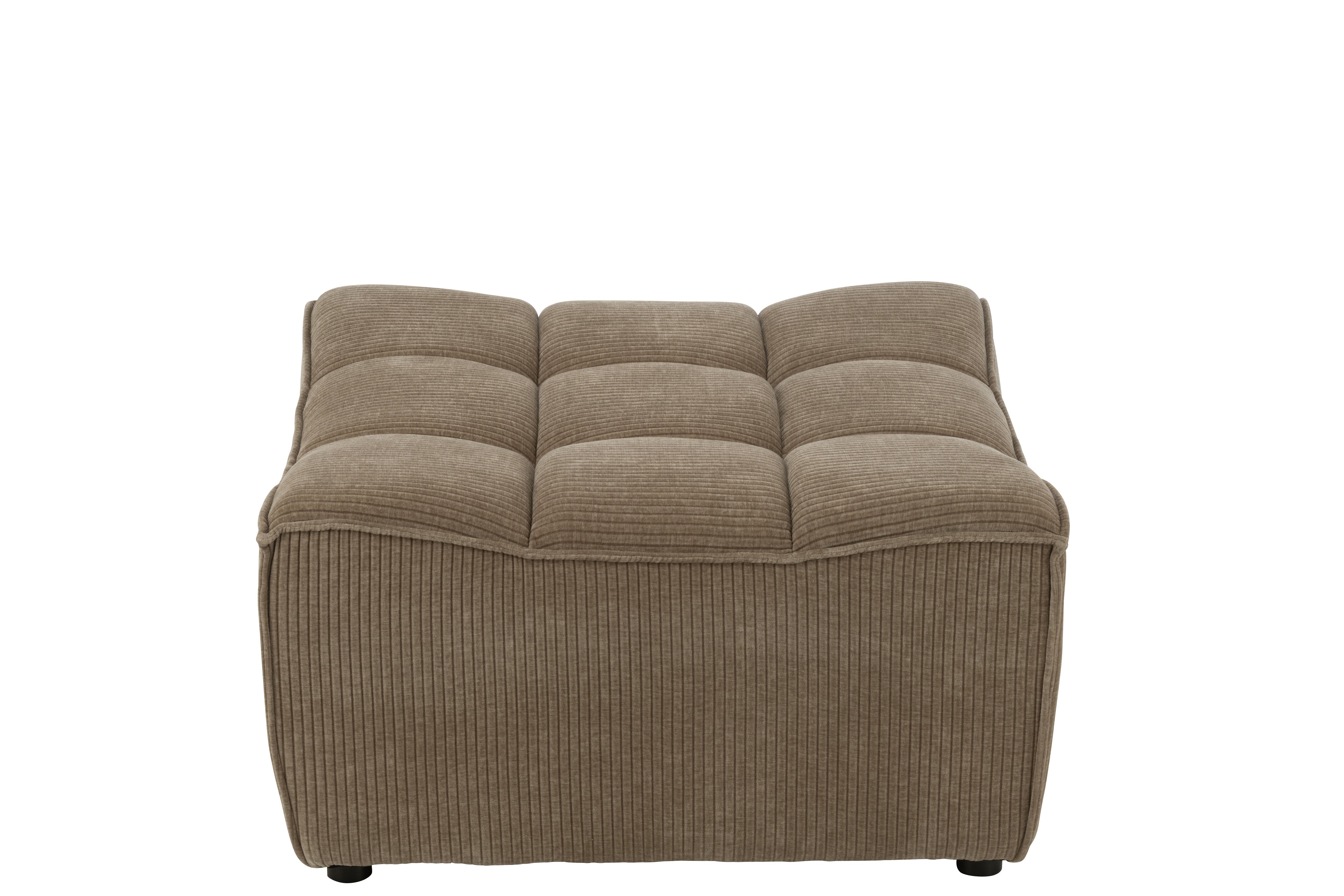 Hocker Grid Pappelholz/Schaum Dunkel Taupe