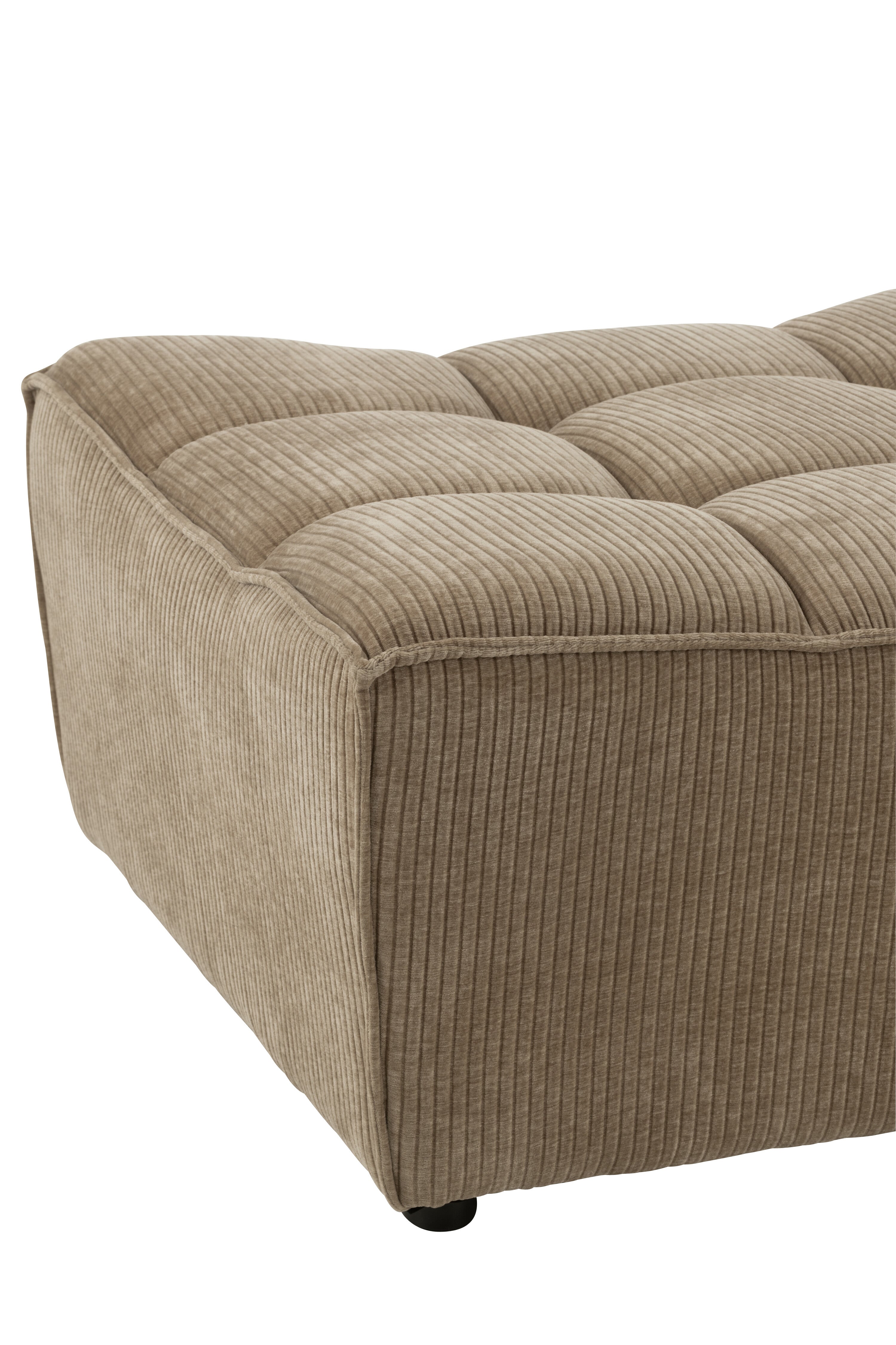 Hocker Grid Pappelholz/Schaum Dunkel Taupe