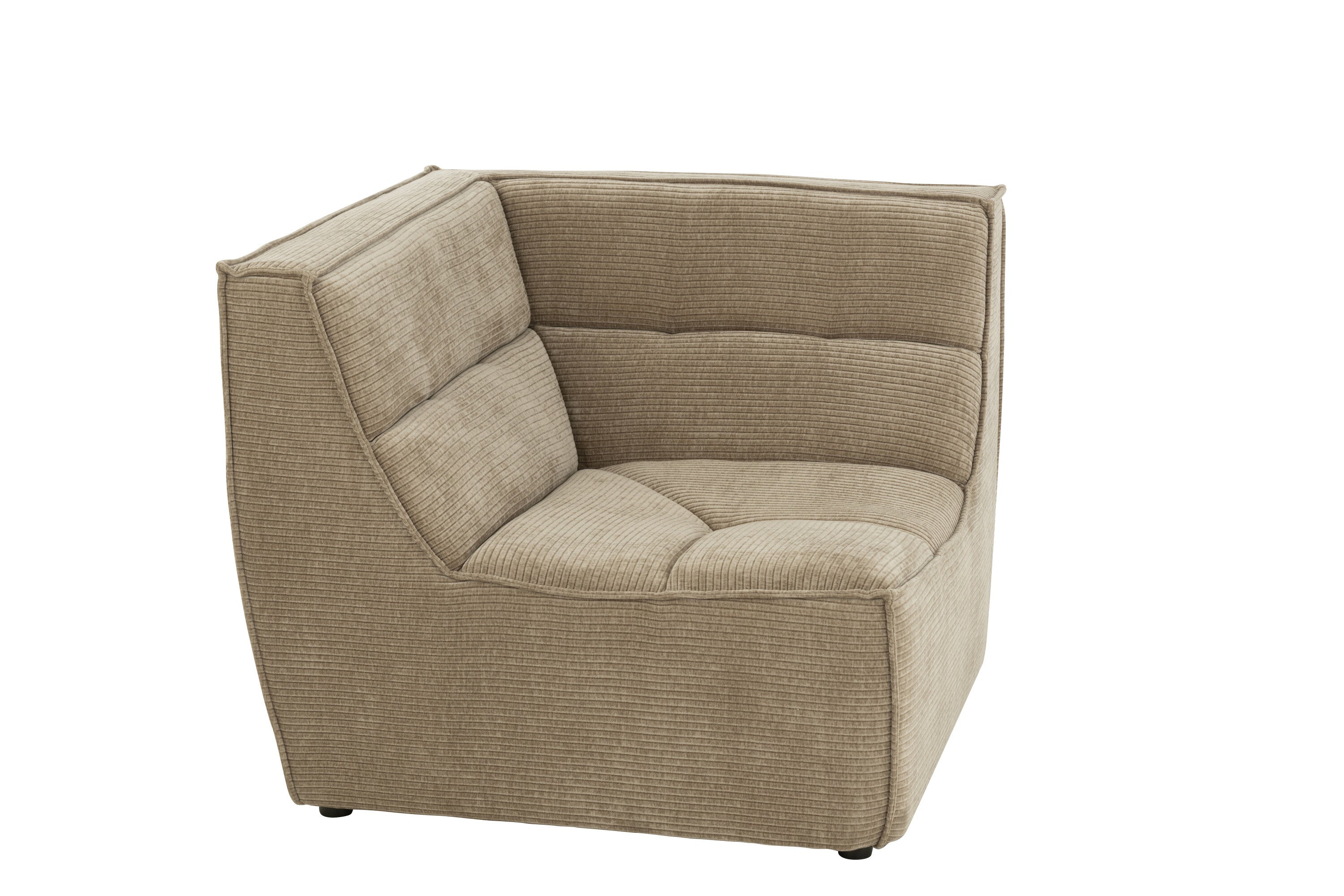 Sofa Ecke Grid Pappelholz/Schaum Dunkel Taupe