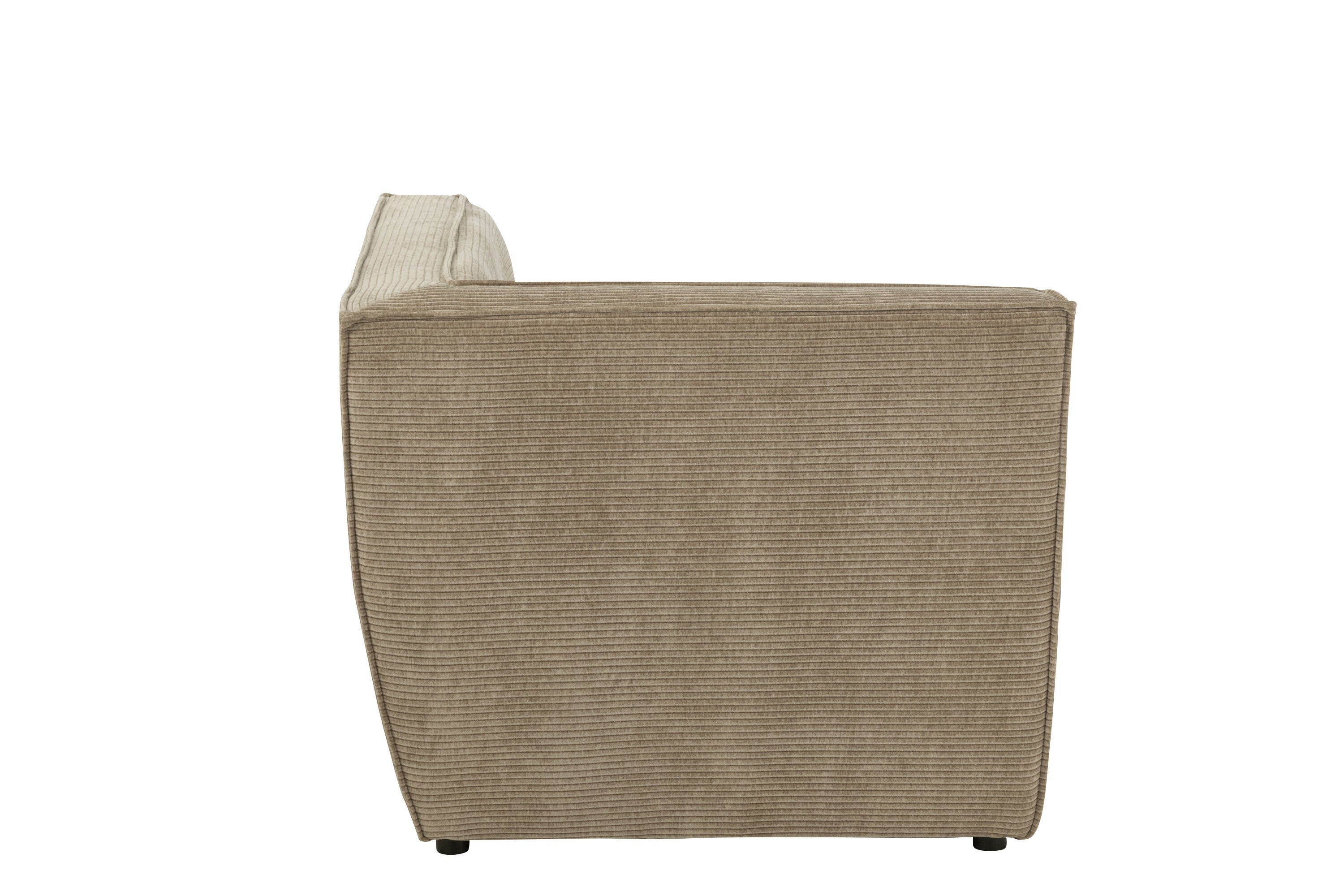 Sofa Ecke Grid Pappelholz/Schaum Dunkel Taupe