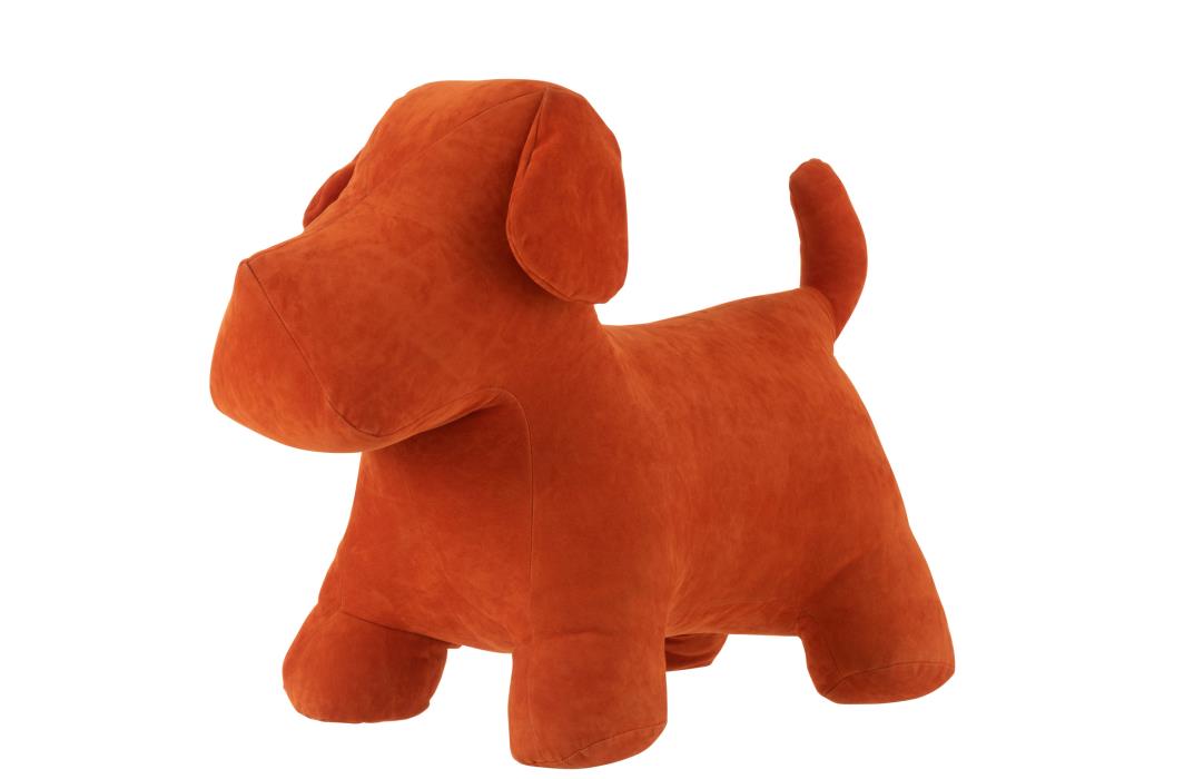 HUND DEKO MATT VELOURS ORANGE GRÖSSE L (60,5x29,5x44,5cm)