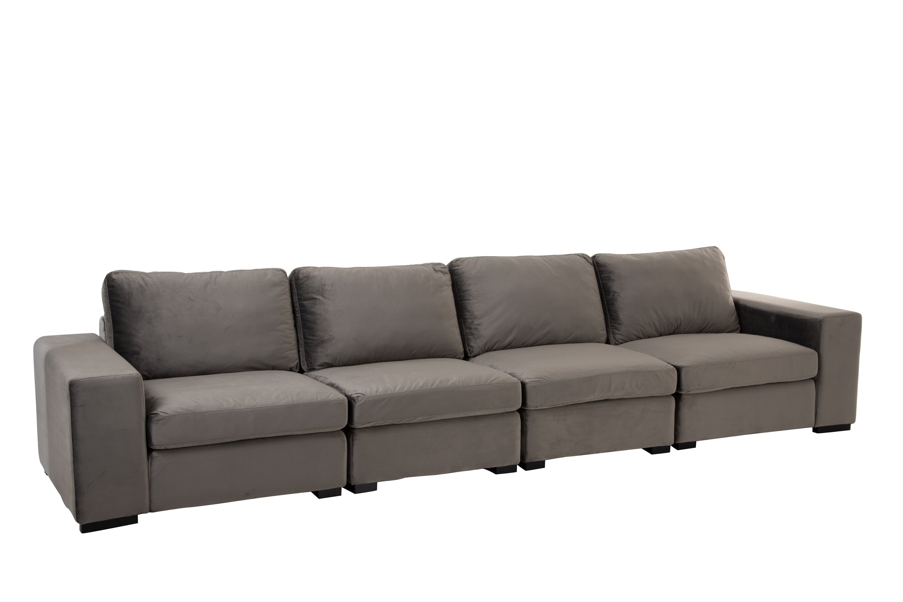 SOFA | 2-SITZER | SAMT GRAU