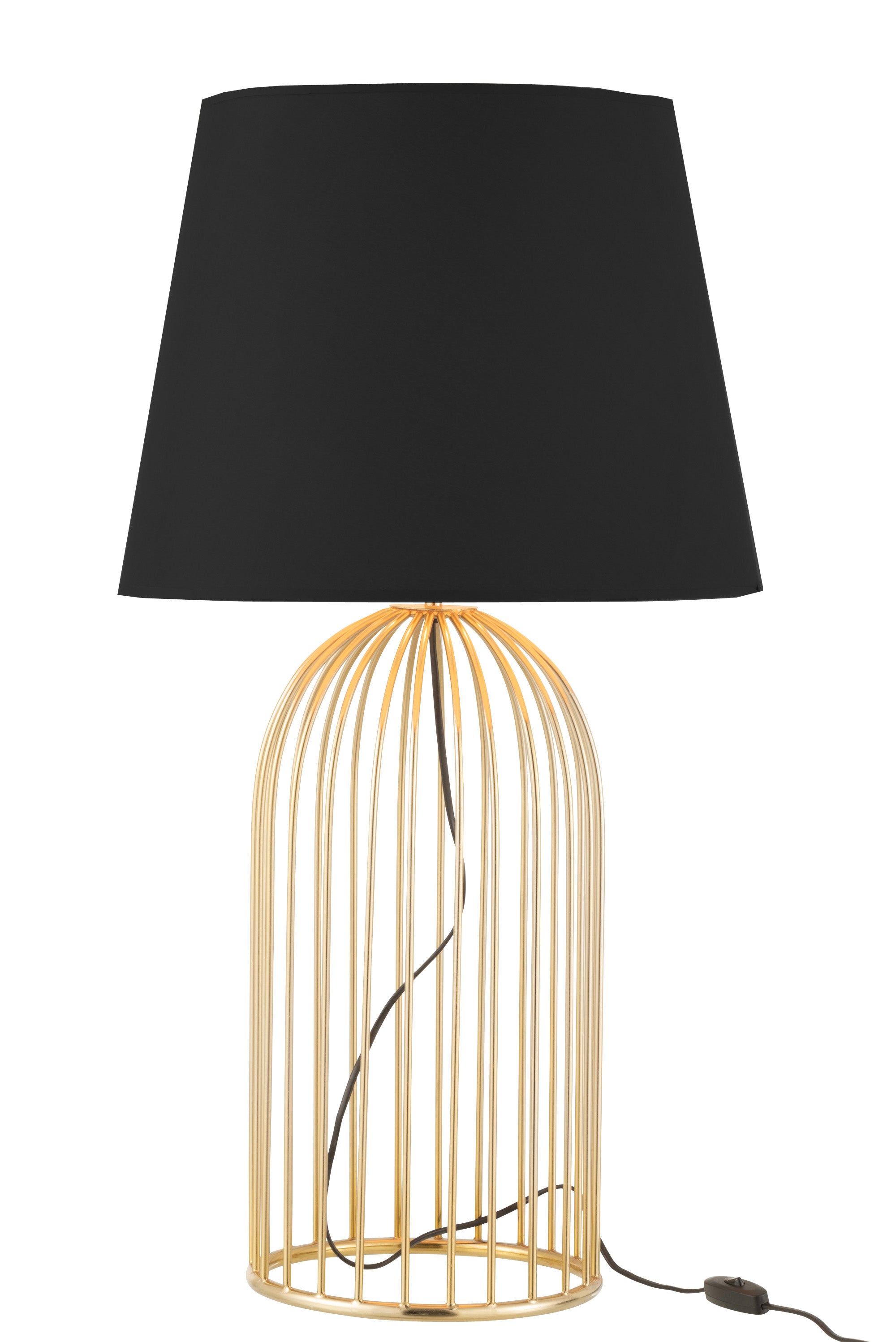 TISCHLAMPE JONI SCHWARZ/ GOLD (25x25x61,5cm)