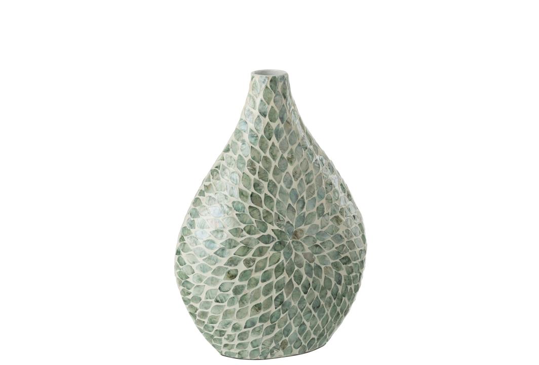 VASE ALPHA PERLE HELL BLAU