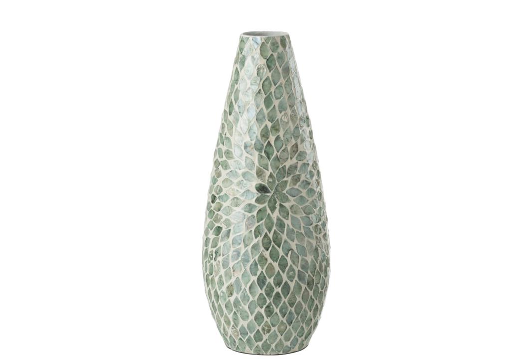 VASE BETA PERLE HELL BLAU