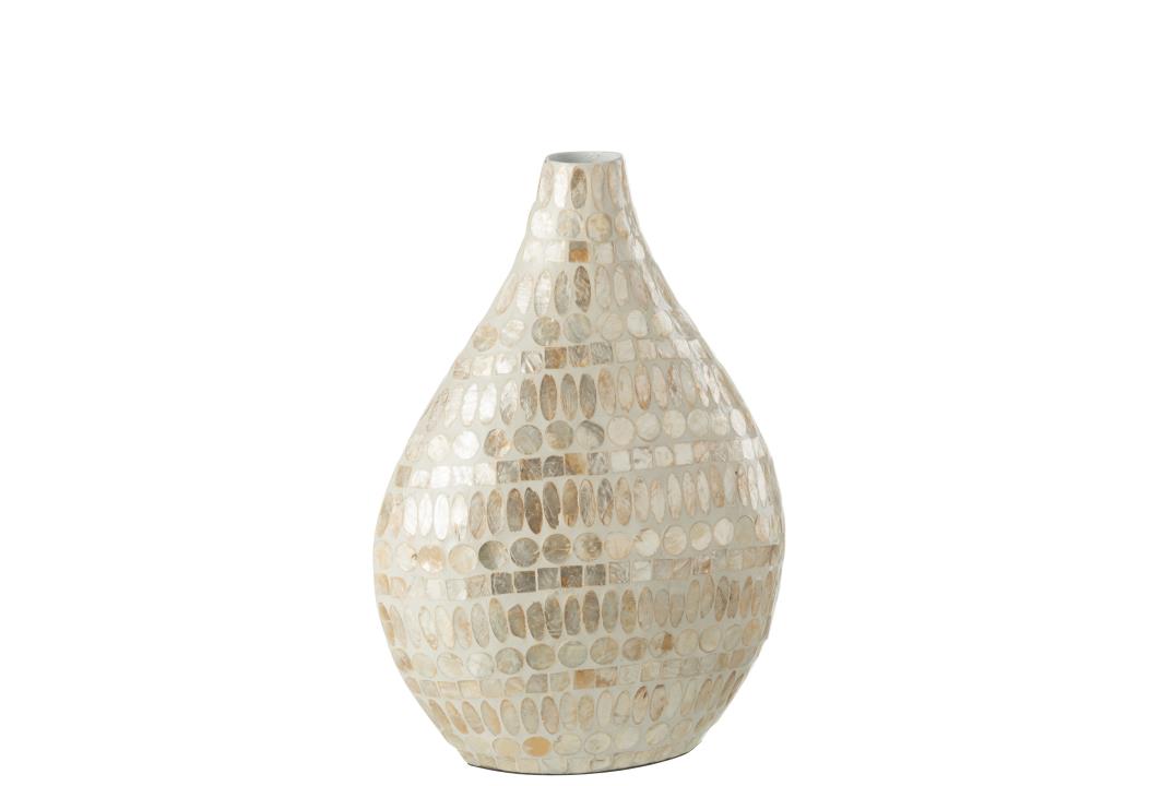 VASE ALPHA PERLE BEIGE