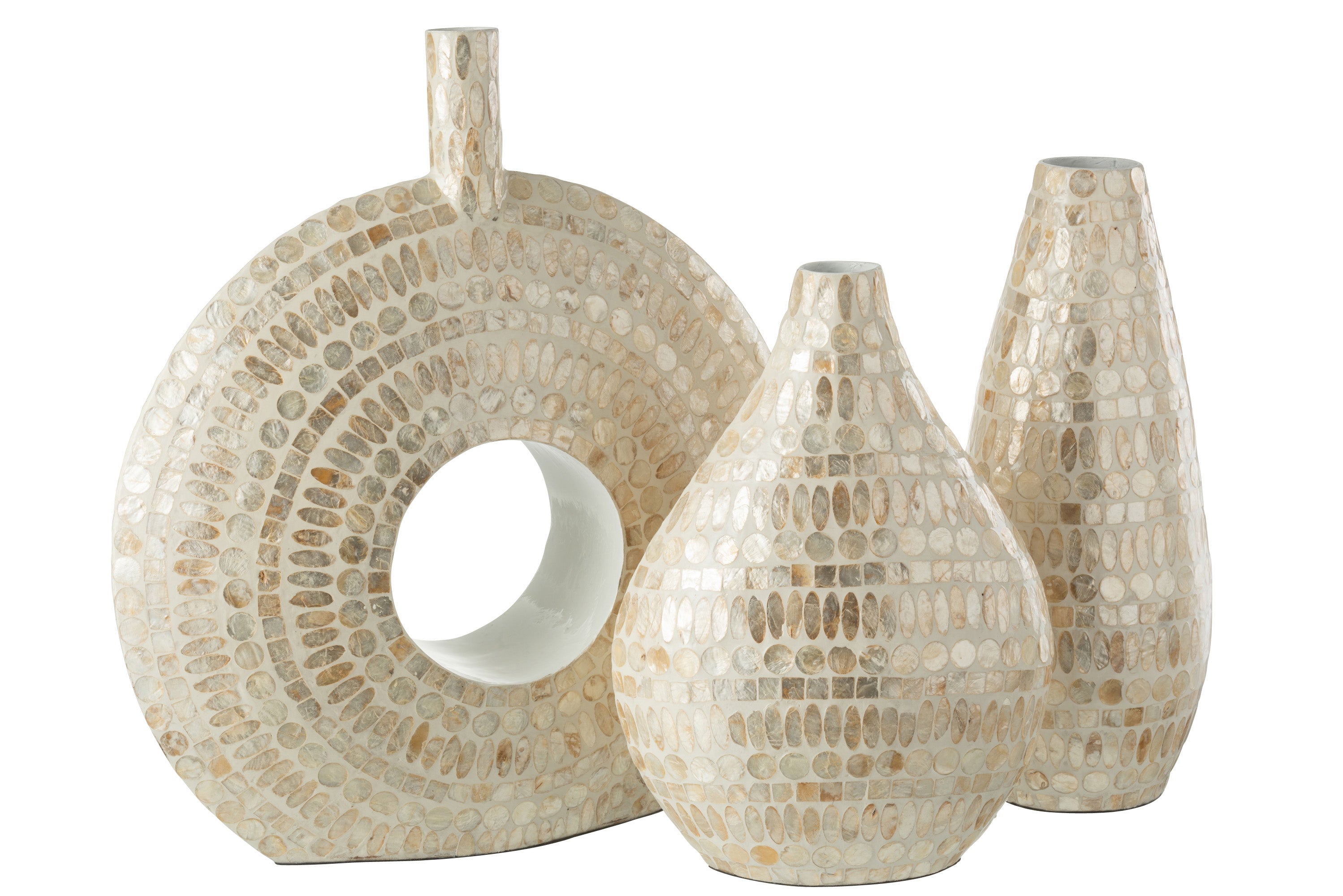 VASE DELTA PERLE BEIGE