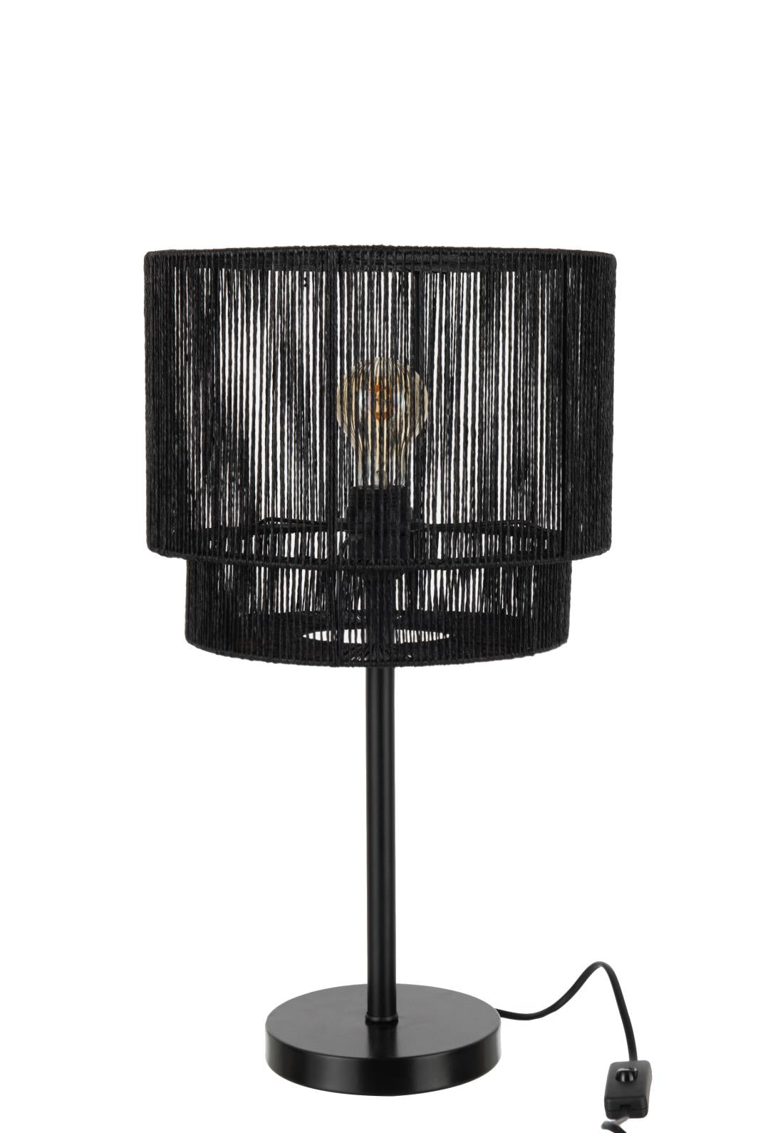 LAMPE PAUL SEIL METALL SCHWARZ