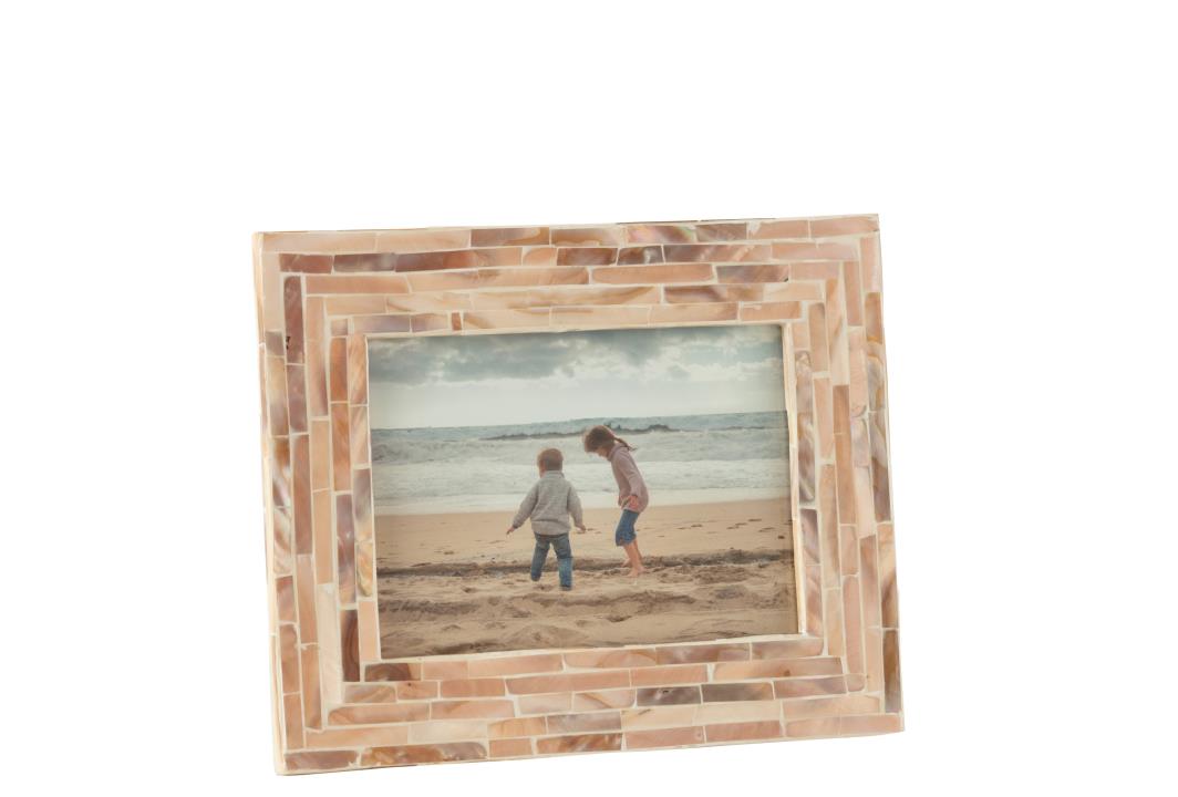 FOTORAHMEN NUYE MUSCHELN/MDF BEIGE 12x17CM