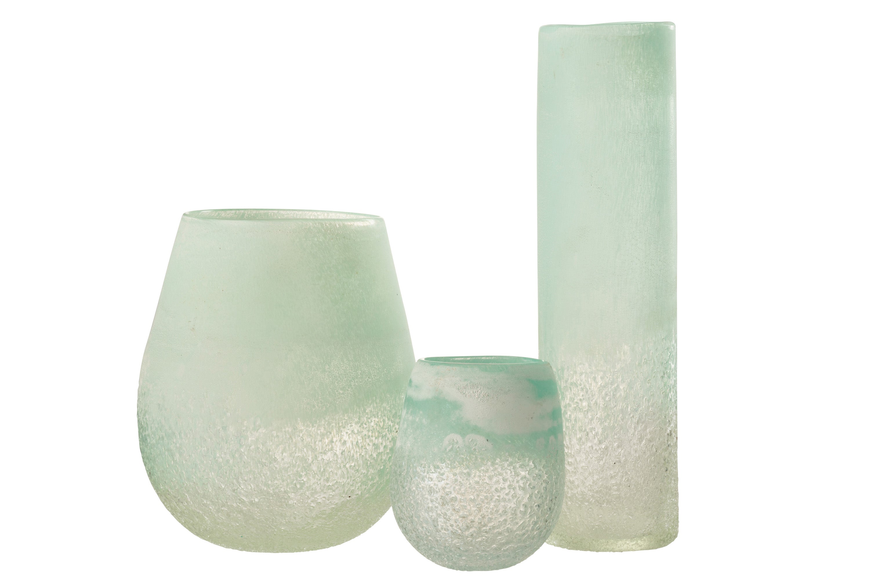 VASE SCAVO GLAS AQUA