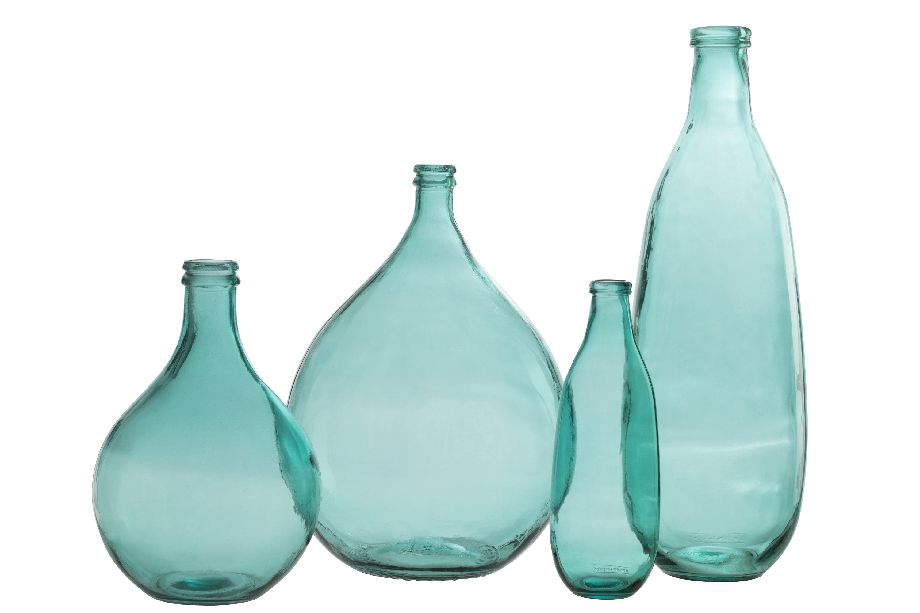 VASE FLASCHE GLAS AQUA LARGE