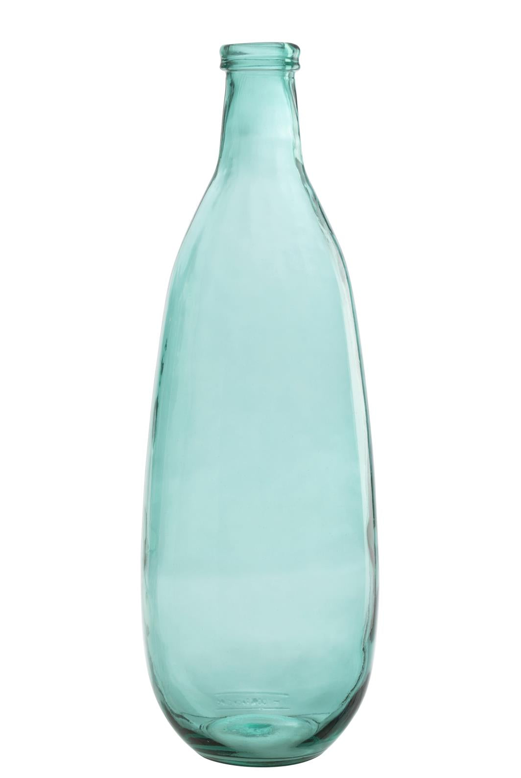 VASE FLASCHE GLAS AQUA LARGE