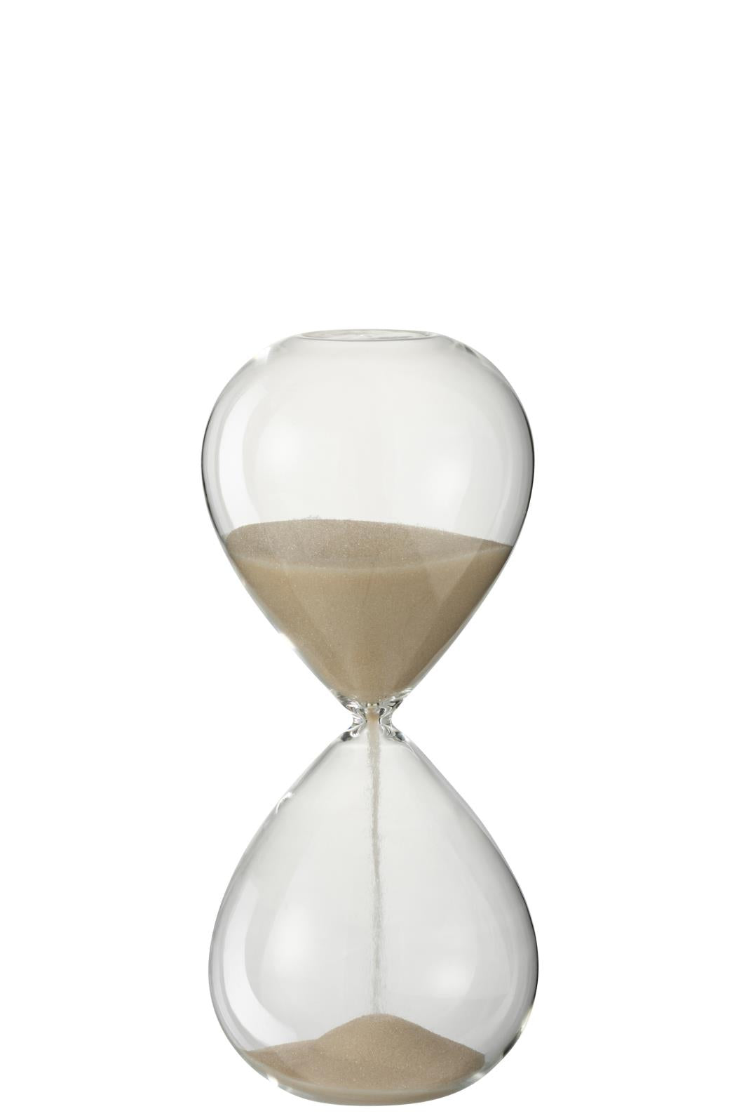 SANDUHR DEKORATIV GLAS/SAND BEIGE MEDIUM