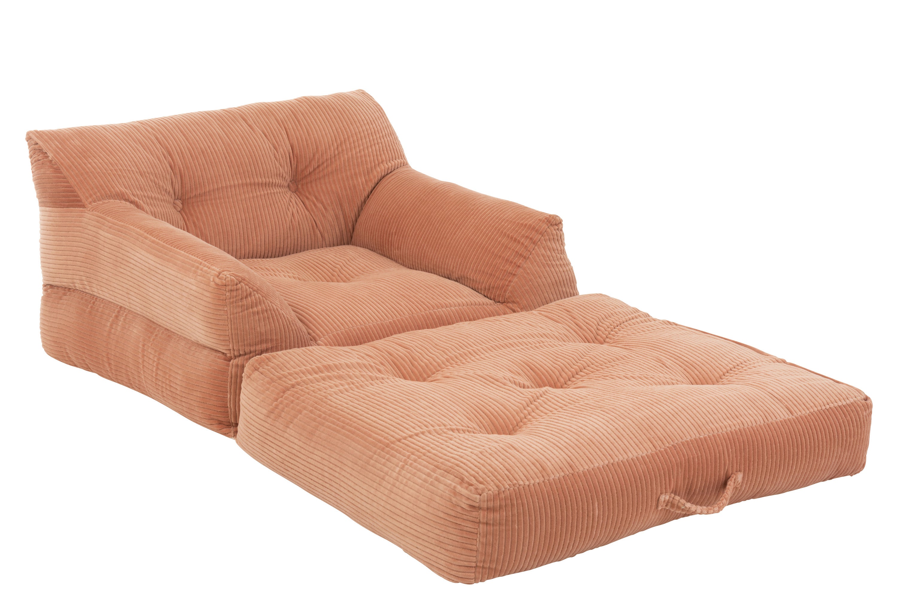 SESSEL 1 PERSON VELOURS BAUMWOLLE ROSA