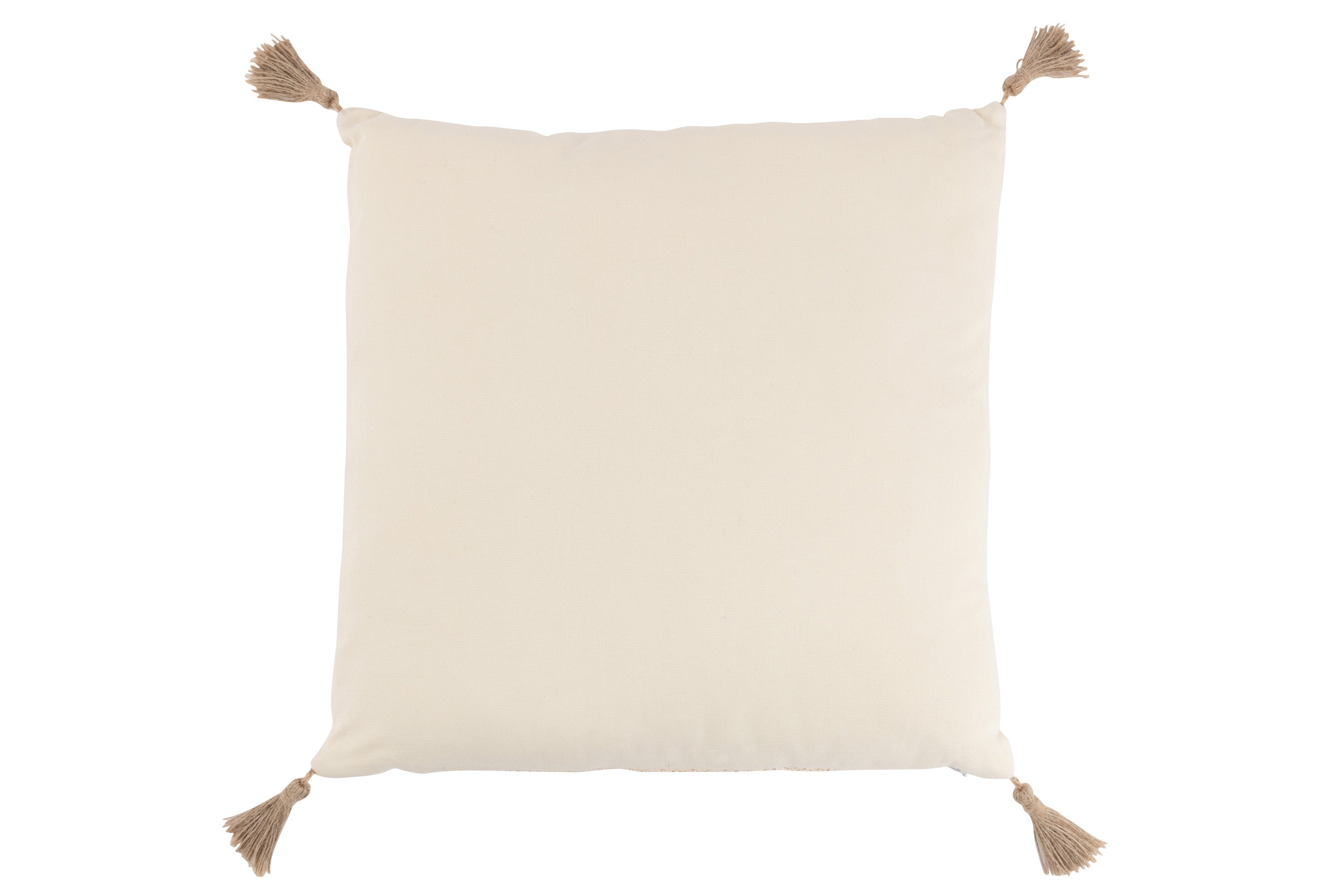 KISSEN GEWOBEN VIERECKIG POLYESTER BEIGE