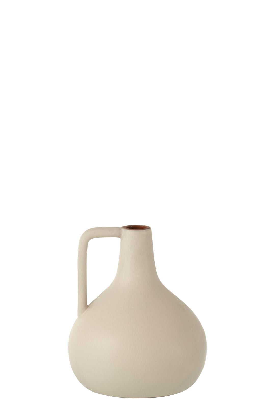 VASE HANDGRIFF DESIGN TERRACOTTA BEIGE