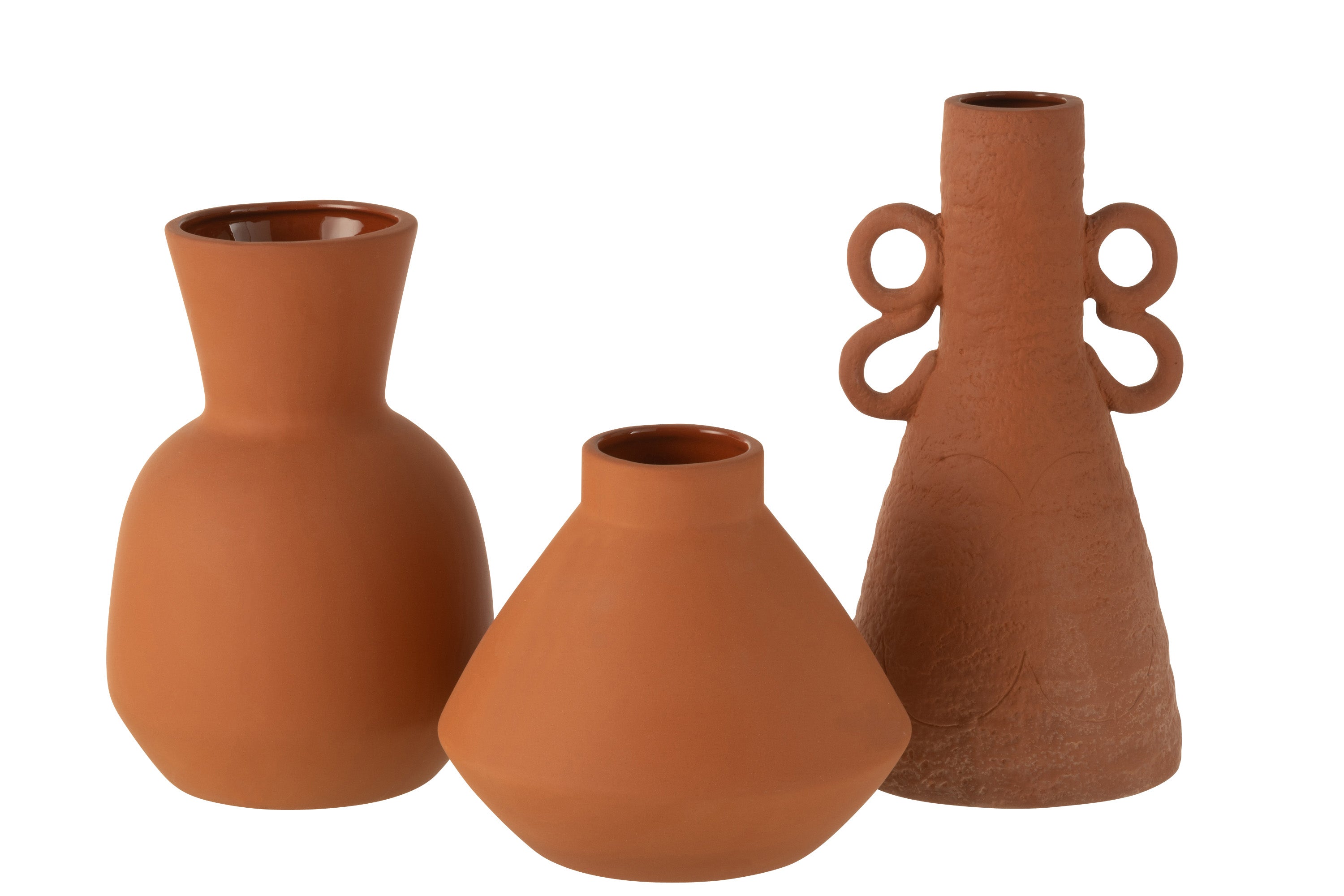 VASE DESIGN HANDGRIFF TERRACOTTA ORANGE