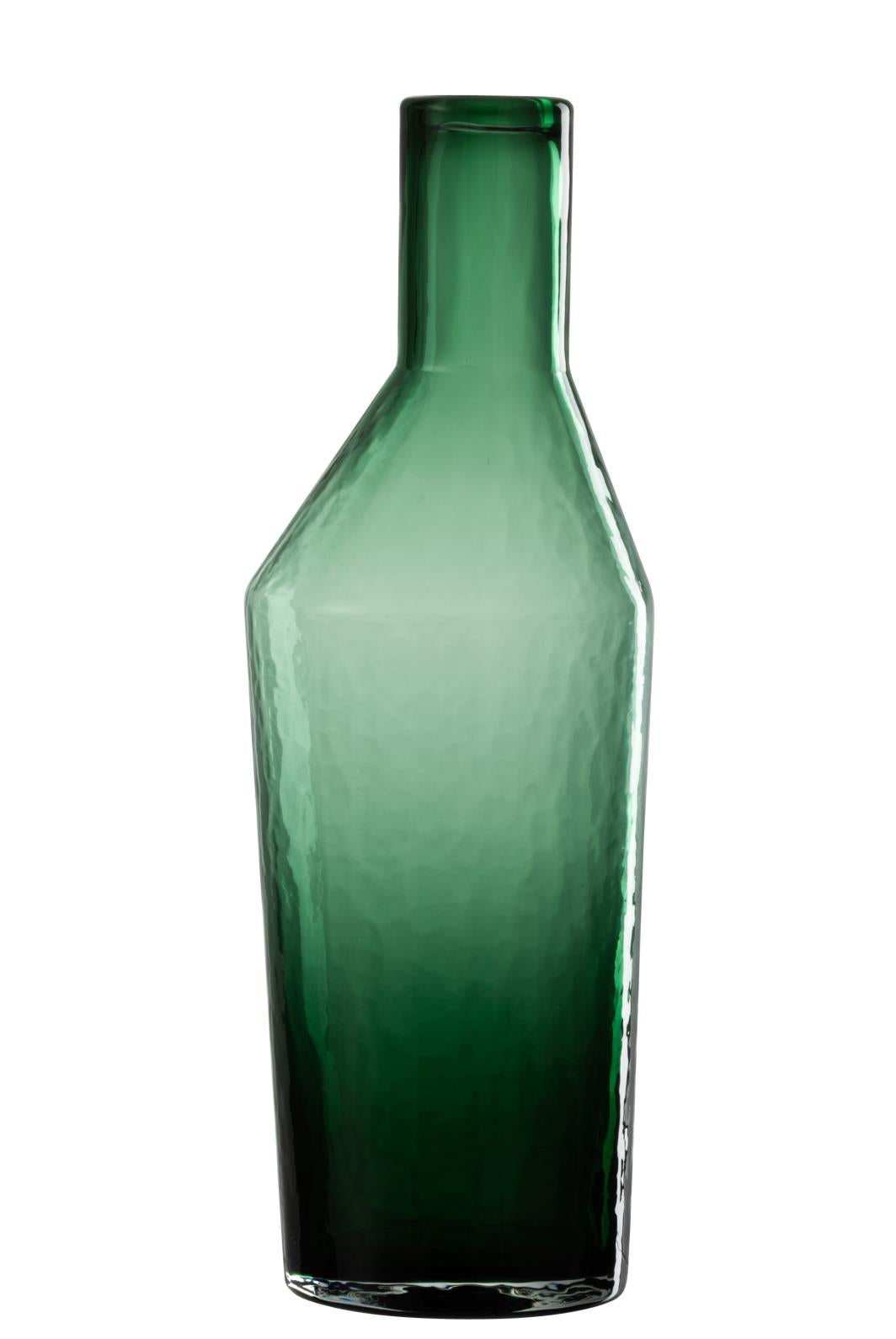 FLASCHE DEKORATIV GLAS GRÜN LARGE