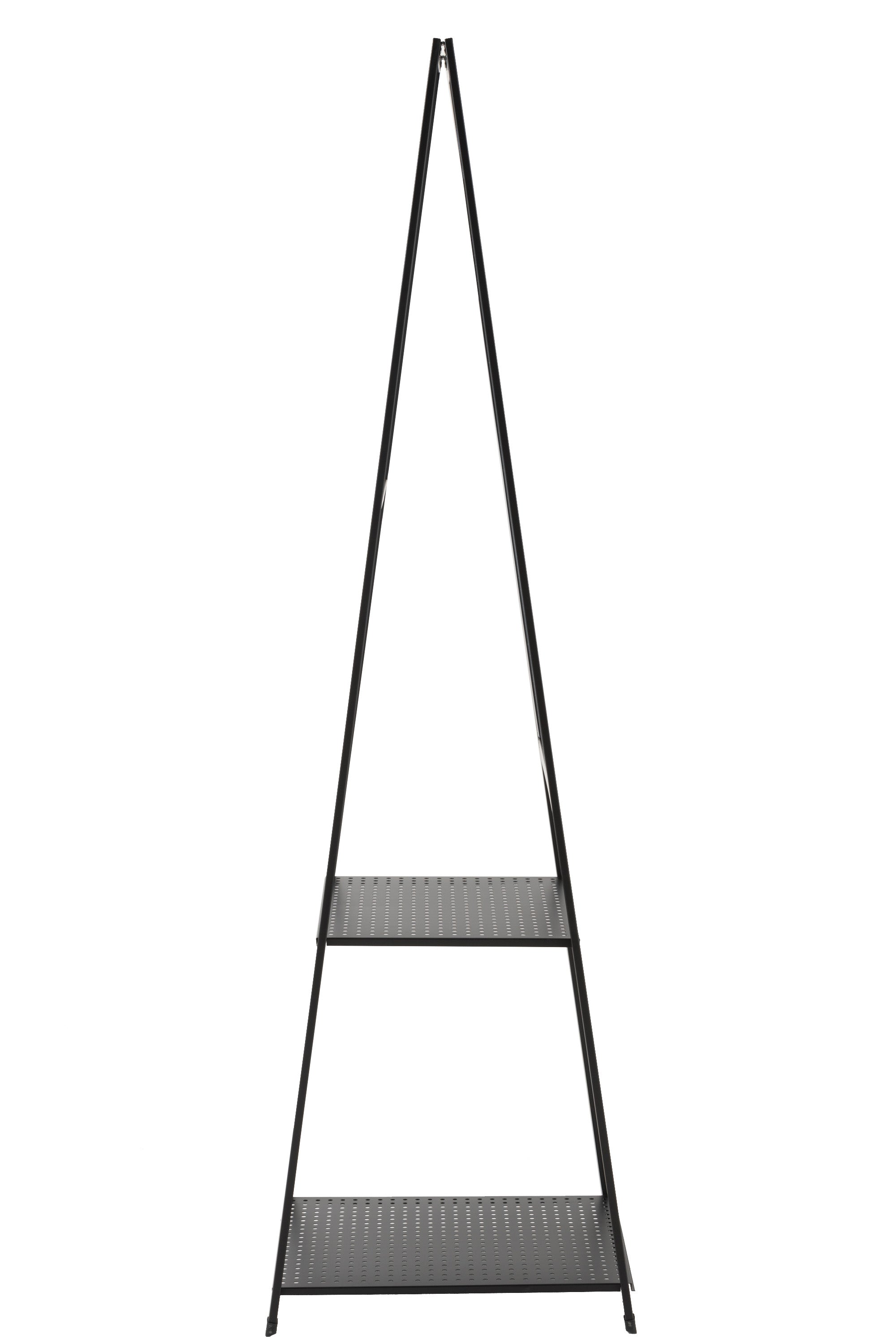 STANDSPIEGEL MIT ABLAGE METALL SCHWARZ