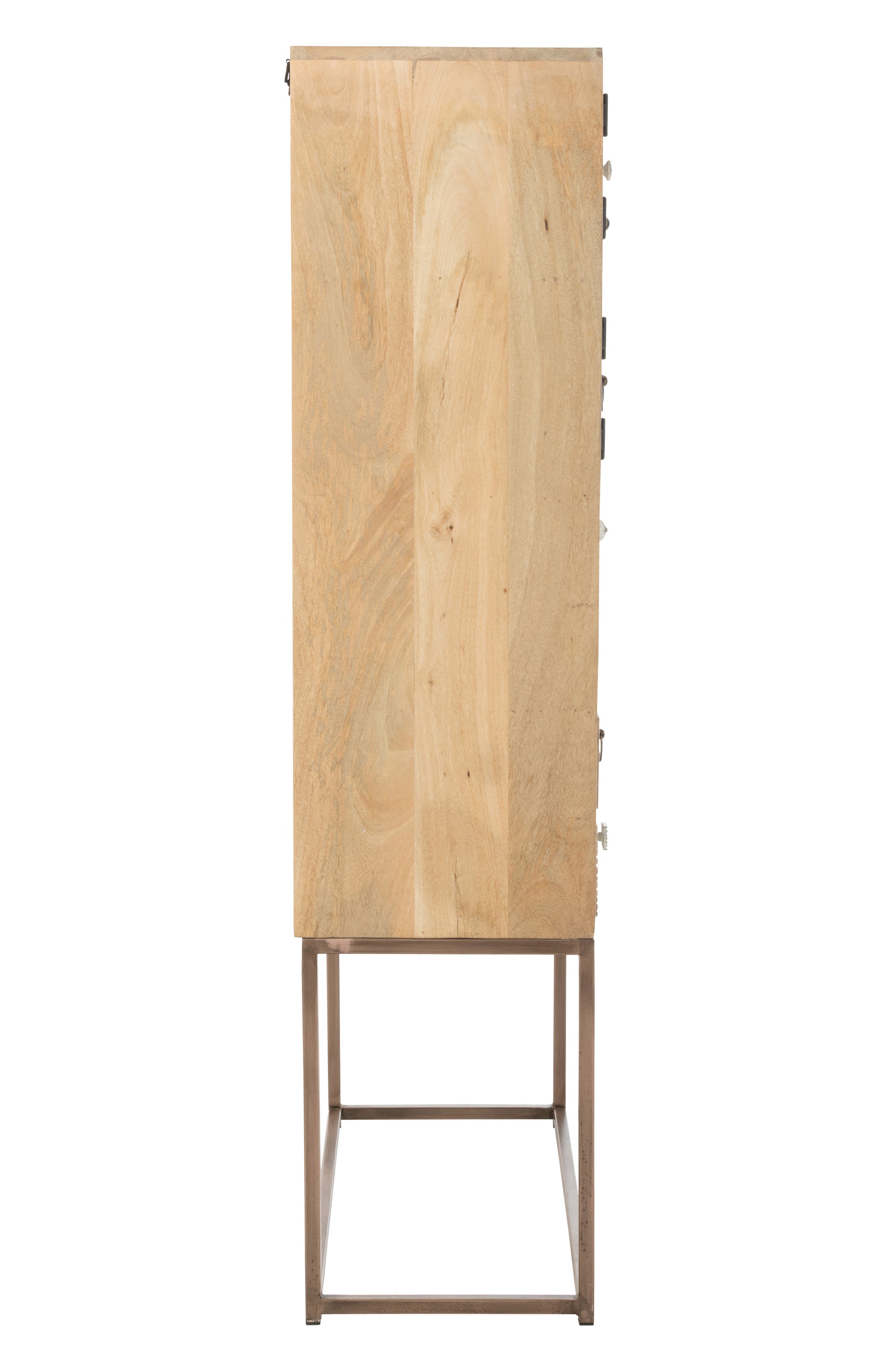 HIGHBOARD DER SERIE MUSTER MANGOHOLZ/EISEN BEIGE