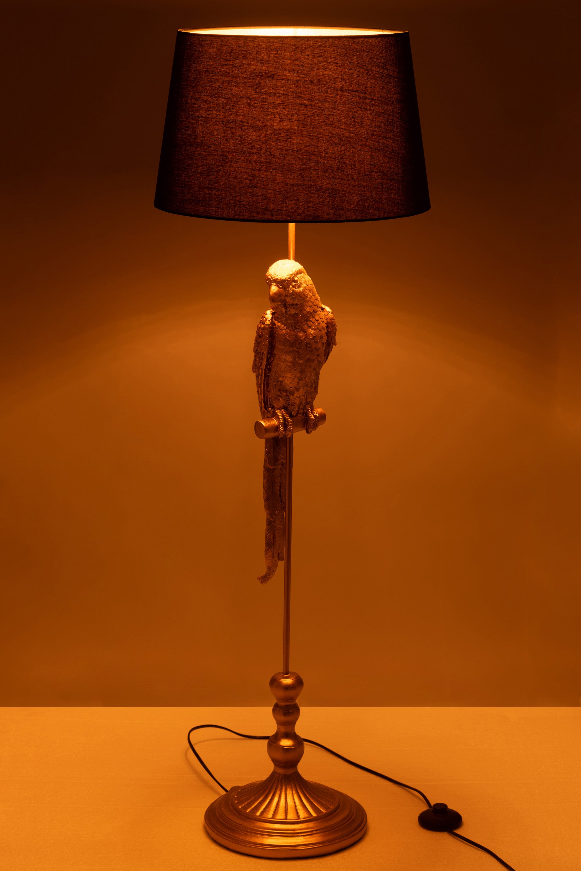 STEHLAMPE VOGEL POLYRESIN GOLD