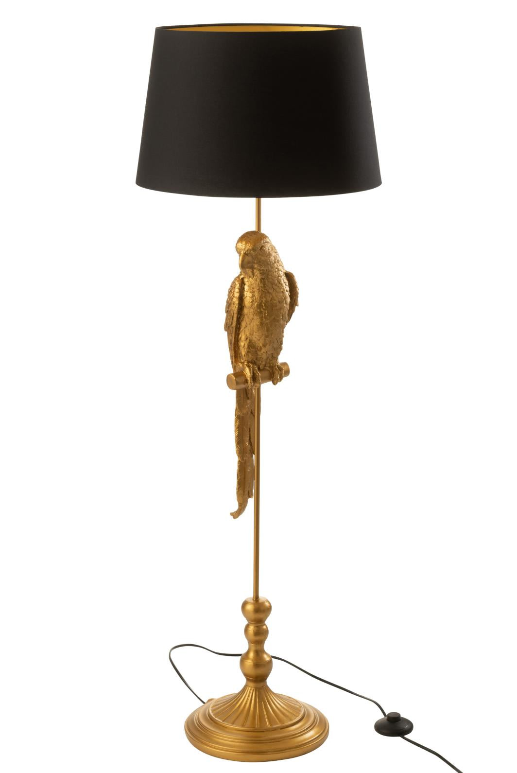 STEHLAMPE VOGEL POLYRESIN GOLD