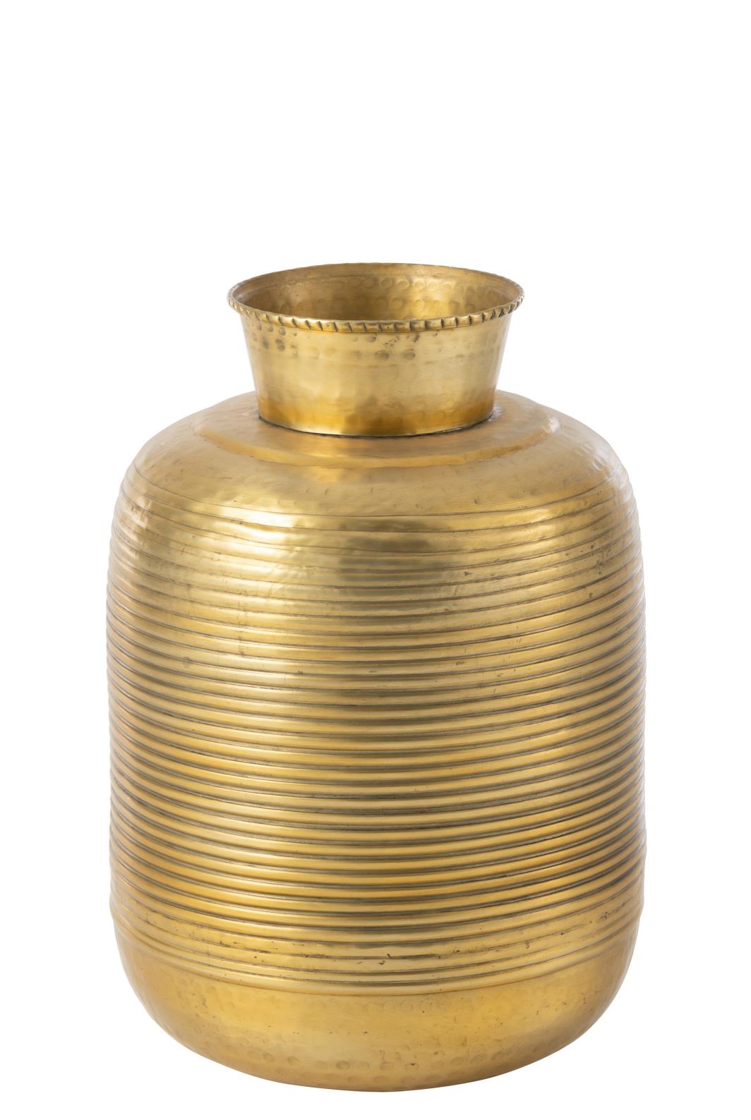 VASE RINGE ALUMINIUM GOLD