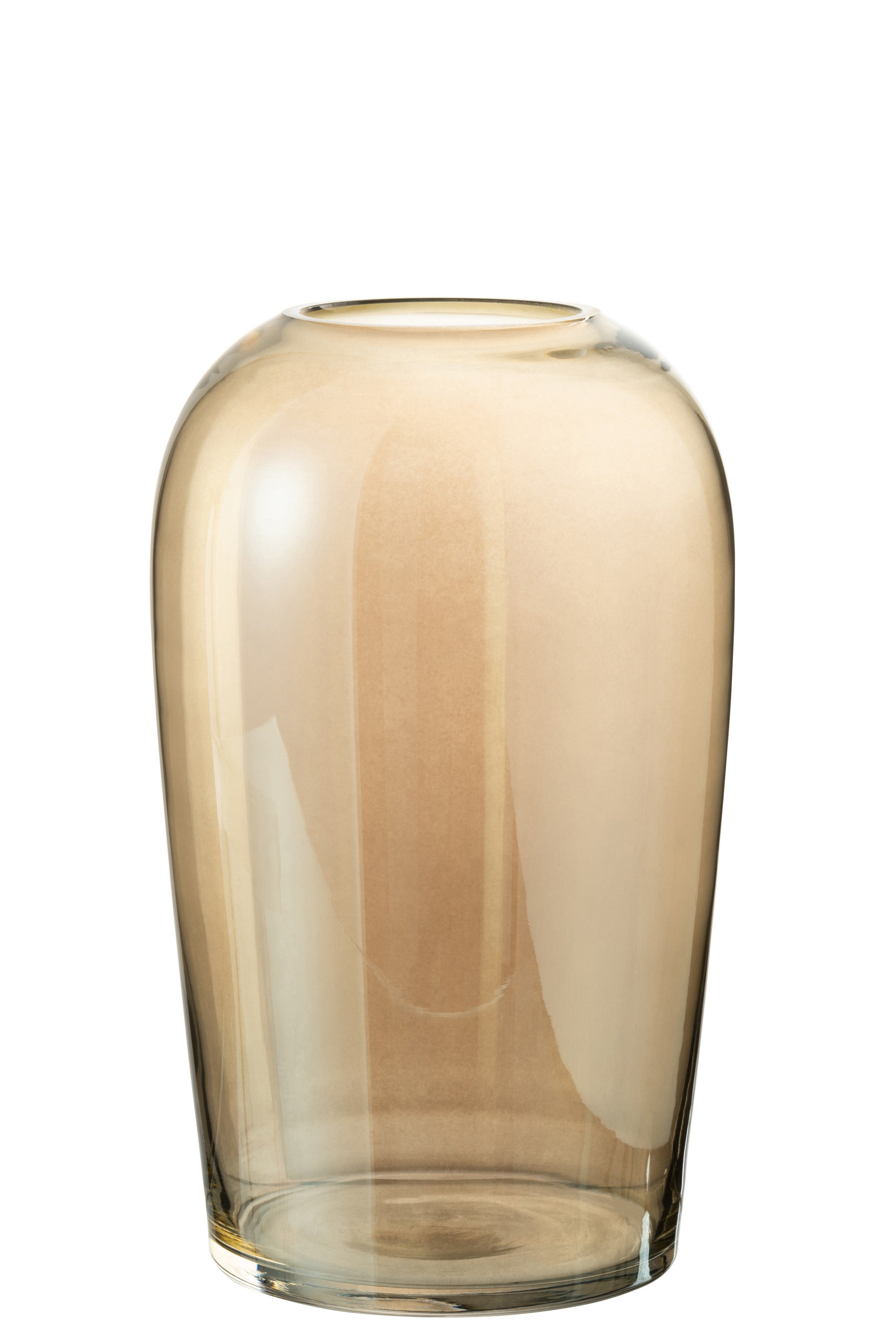 VASE EI GLAS BRAUN LARGE