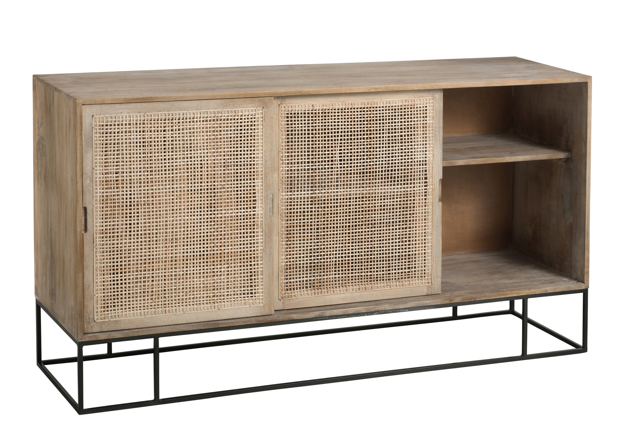 SIDEBOARD 3SCHIEBETÜREN WEIDE GEWOBEN MANGO NATUR (160x45x85cm)