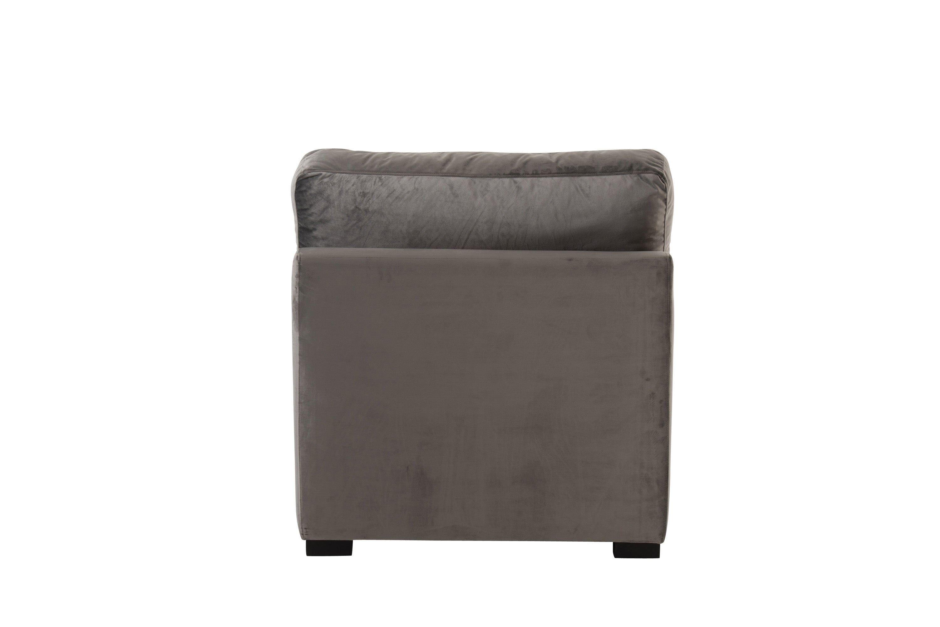 SESSEL/SOFA MITTELSTÜCK SAMT GRAU