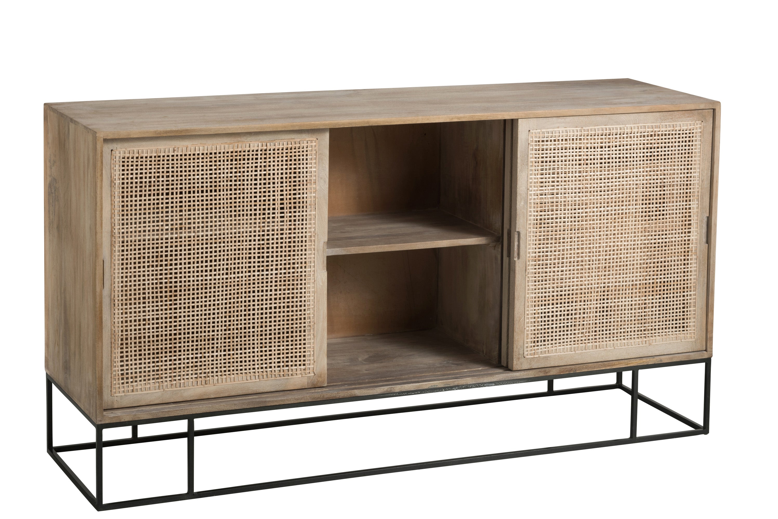 SIDEBOARD 3SCHIEBETÜREN WEIDE GEWOBEN MANGO NATUR (160x45x85cm)