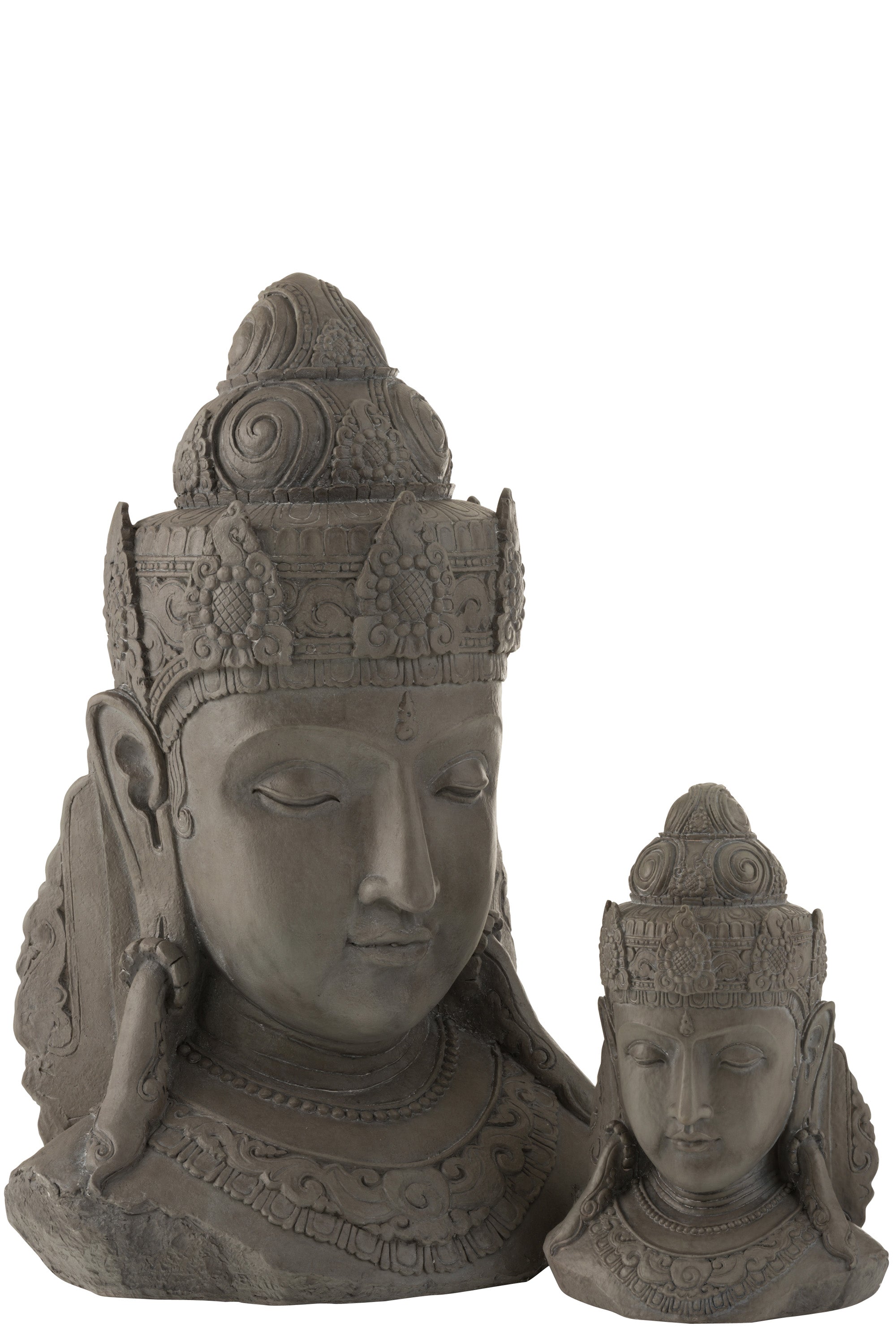 BUDDHAKOPF MAGNESIA GRAU L (57x40x85cm)