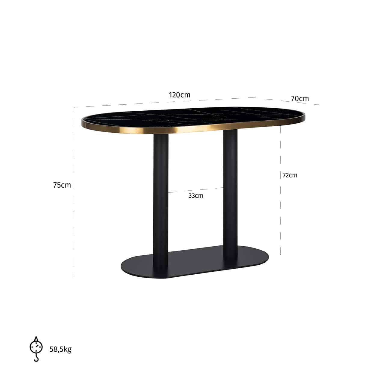 Dining table Zenza oval7227richmond