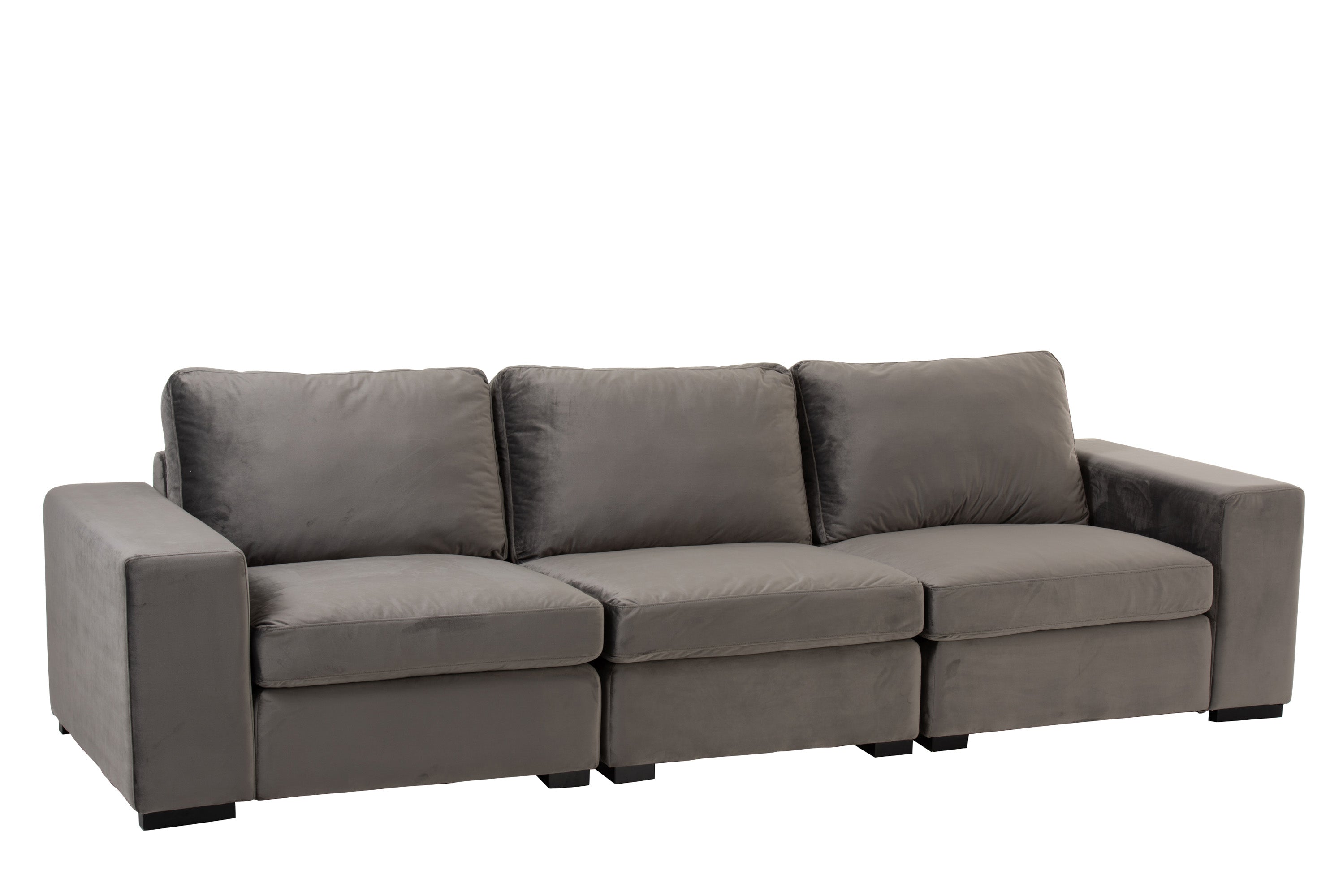 SOFA | 2-SITZER | SAMT GRAU