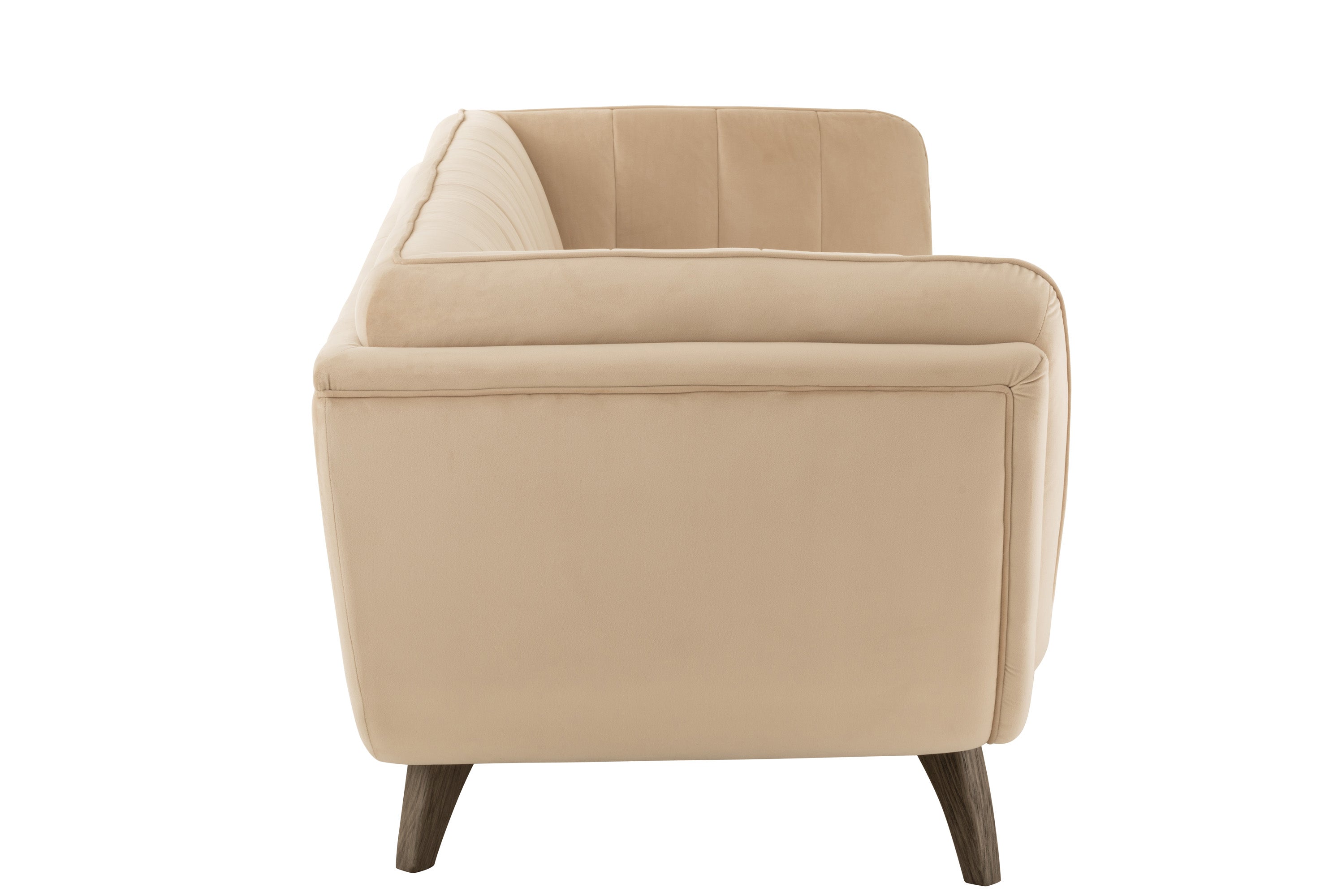 JOLIPA | SOFA 3-SITZER, LINA, VELOURS, BEIGE, ESCHE,213x83x75 | 1a-zuhause