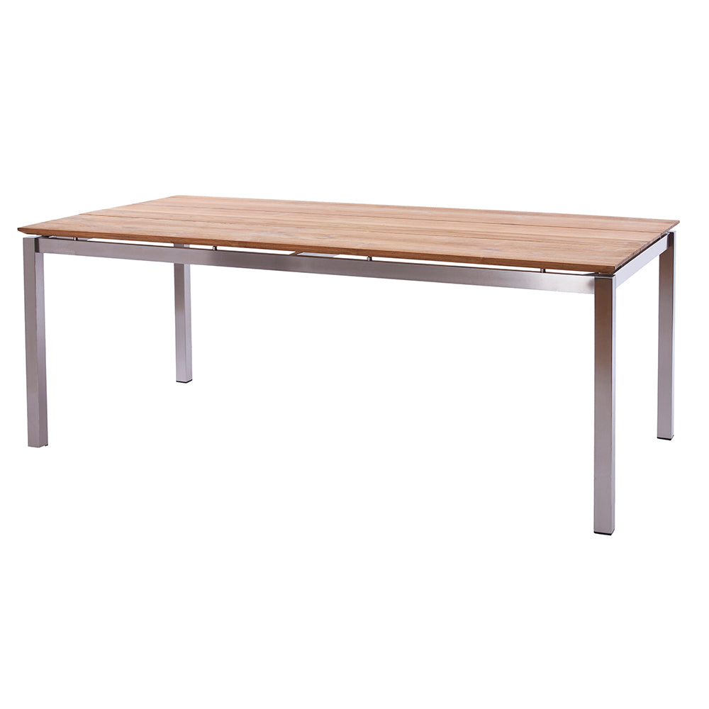 San Marino Tischplatte 160x100cm 3 Planken/Recycled Teak