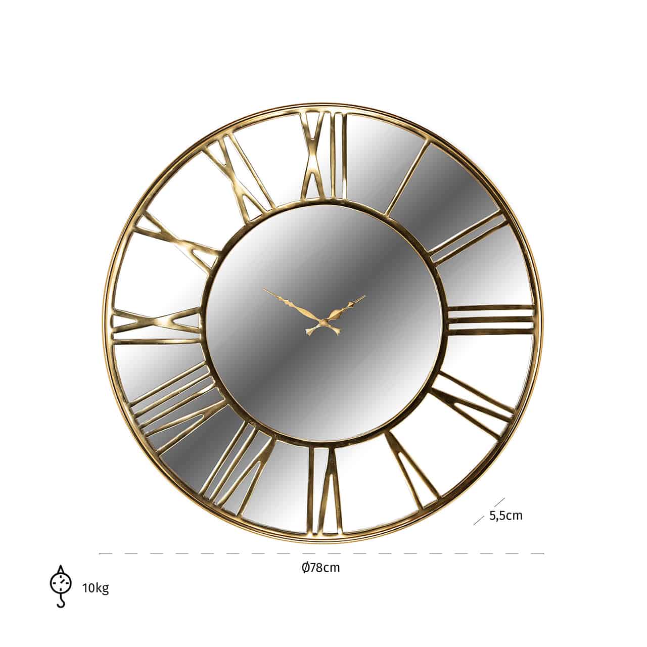 Clock Everson metal squarekk-0034richmond