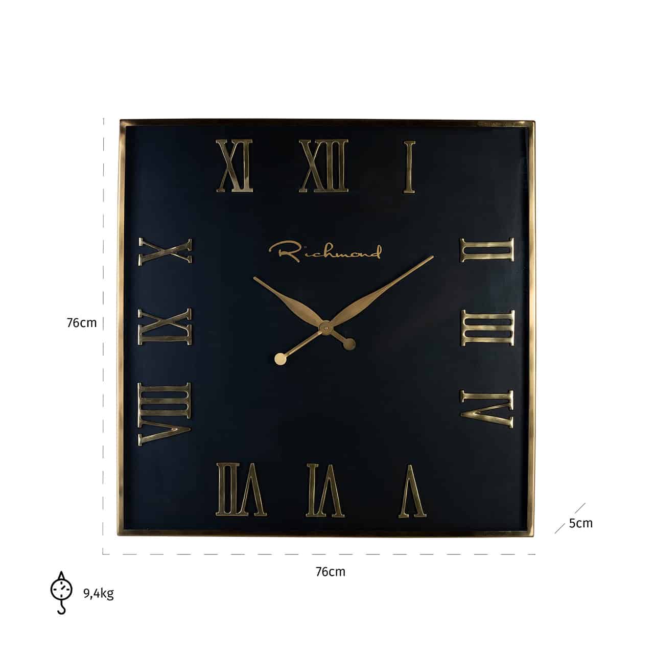 Clock Deonne round goldkk-0065richmond