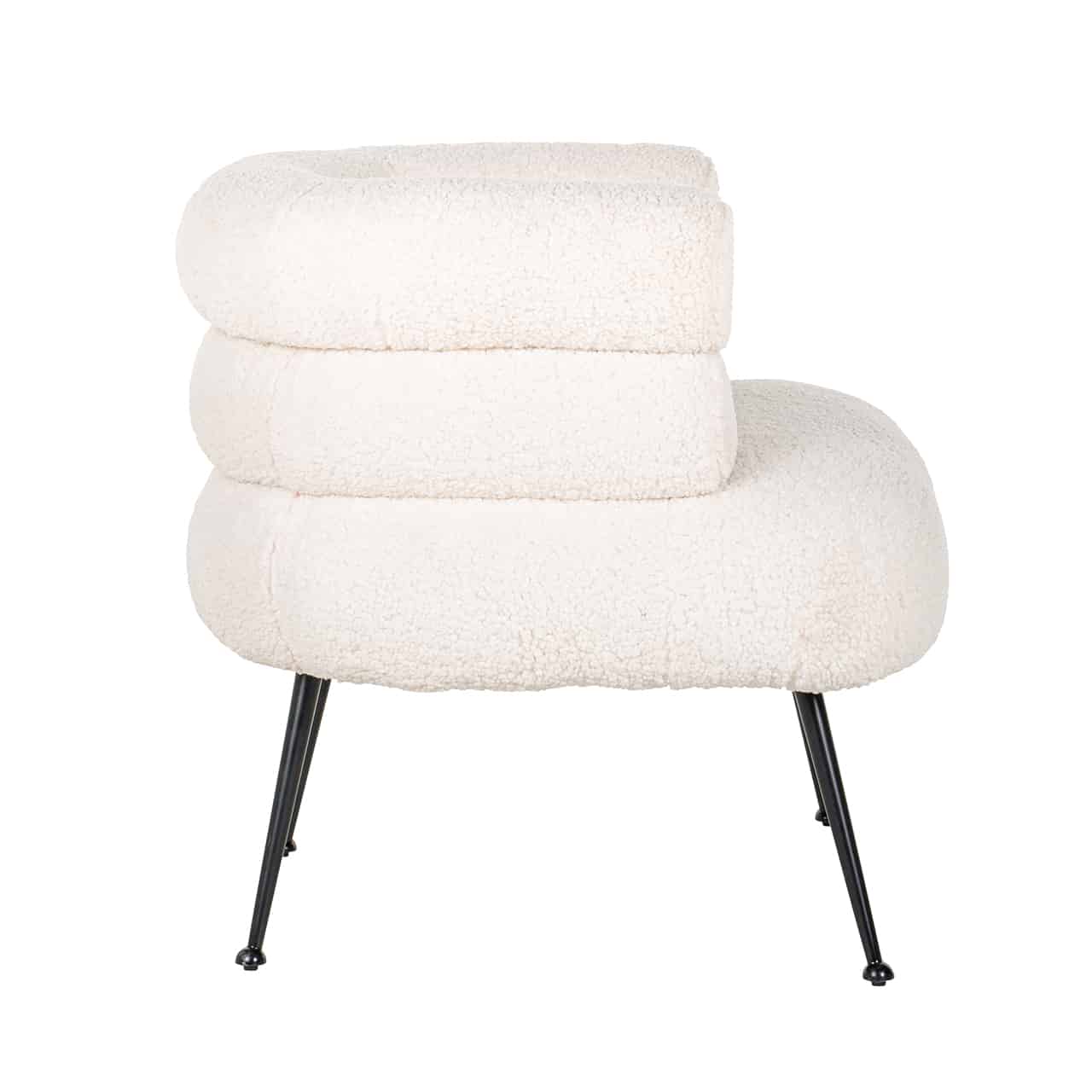 Easy Chair Amelia white faux Sheep / blacks4520-whiterichmond