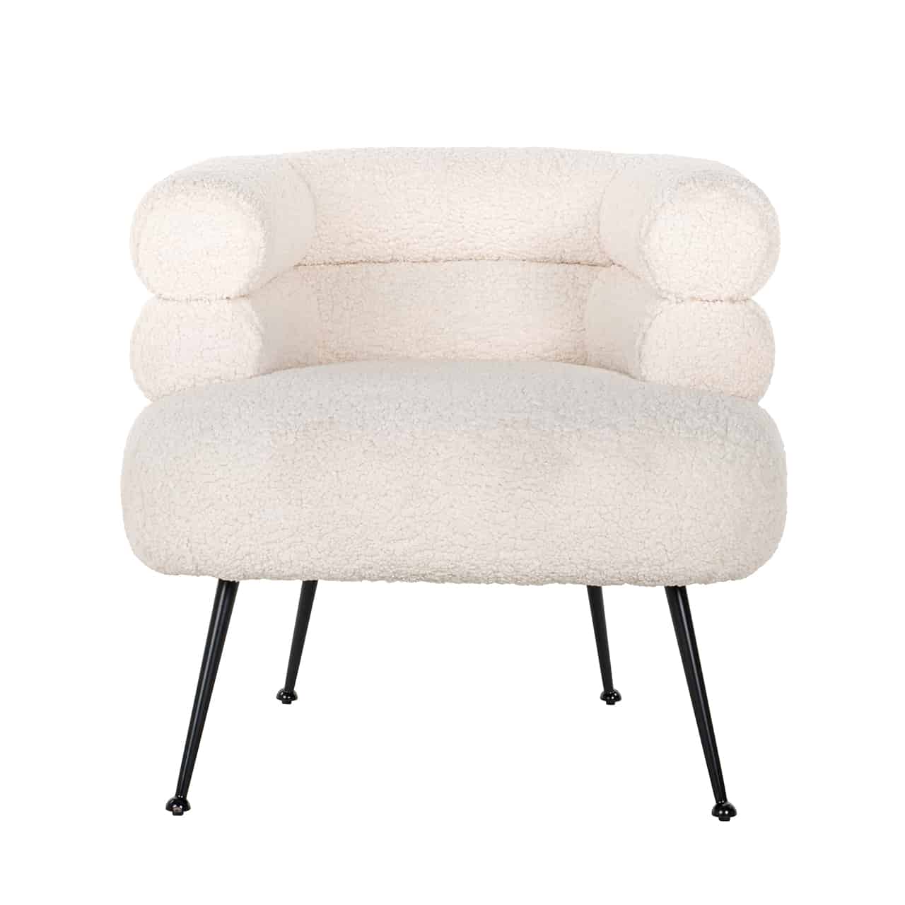 Easy Chair Amelia white faux Sheep / blacks4520-whiterichmond