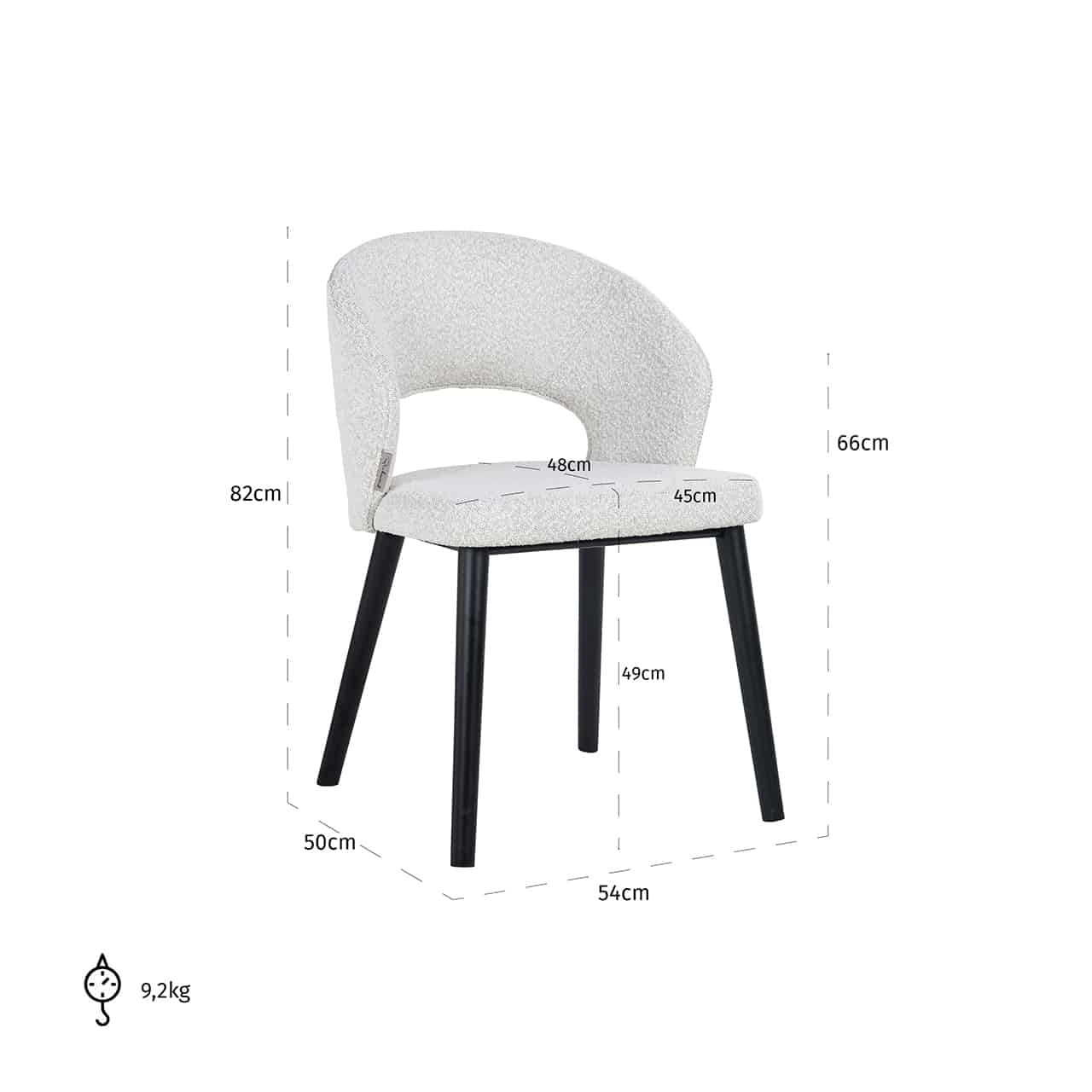 Chair Savoy white bouclés4560-white-bouclerichmond