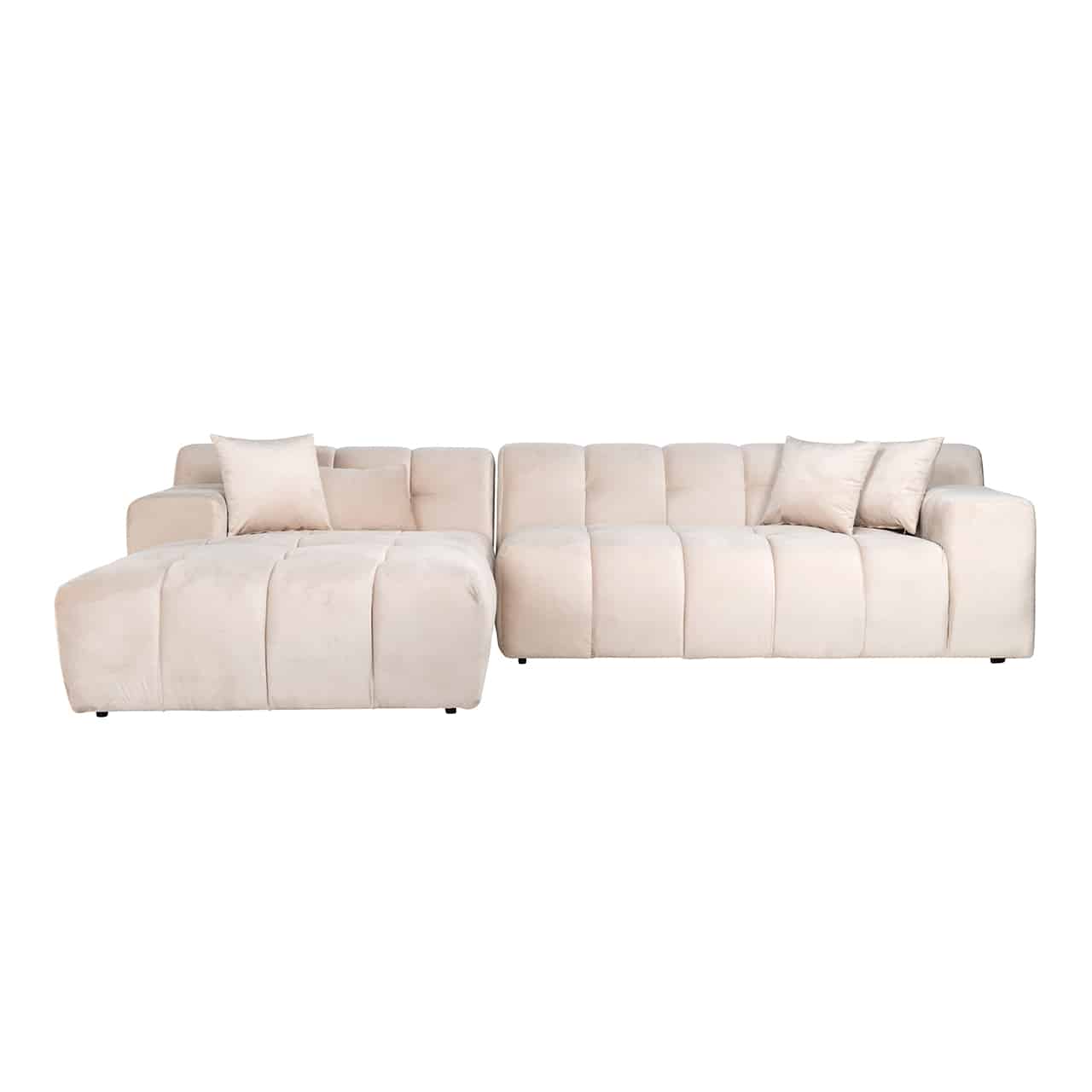 Sofa Cube 3 seater + lounge lefts5136-sand-velvetrichmond