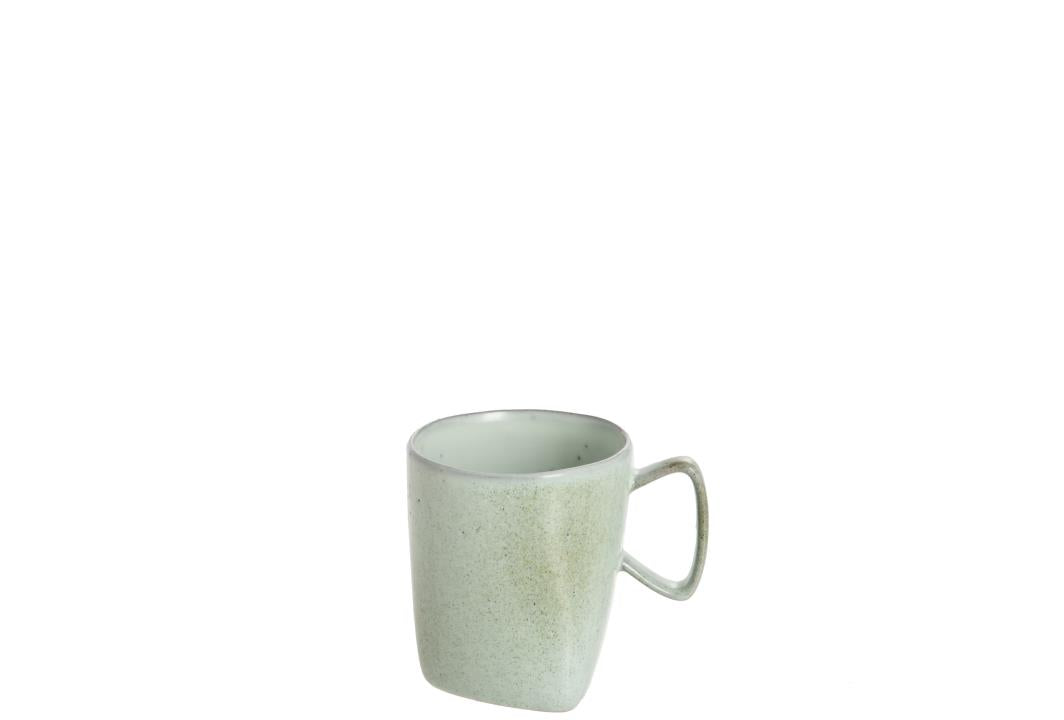 TASSE PUNKTE STEINGUT MINT (12x) (12x9x10cm)